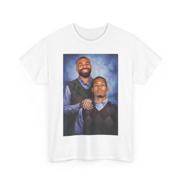 Mohamed Salah & Virgil van Dijk Step Brothers T-Shirt | Liverpool Vintage Jersey Shirt | Anfield Football Duo | Soccer Fan Gift - Image 5