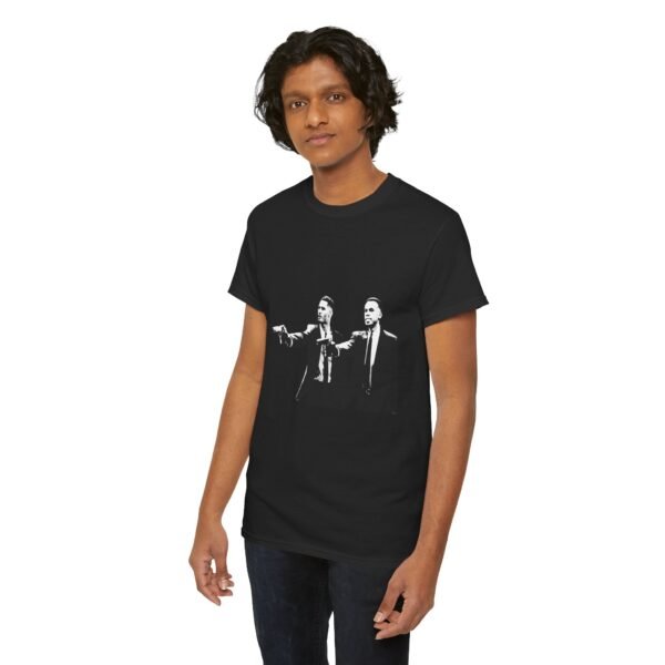 William Saliba and Gabriel Magalhães Pulp Fiction Style T-Shirt |  Arsenal FC Shirt | The Gunners | Saliba arsenal |Unisex Heavy Cotton Tee - Image 10