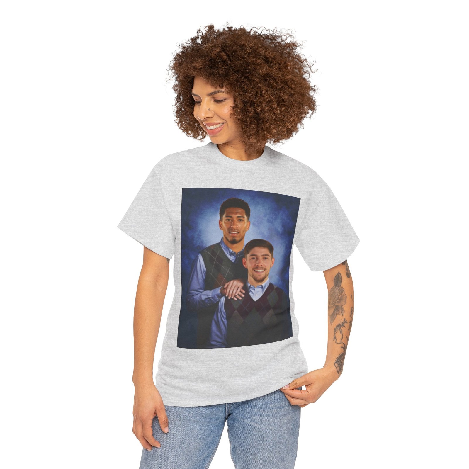 Real Madrid T-Shirt – Jude Bellingham & Valverde Step Brothers Duo – Vintage Madridista Fan Tee - Image 12