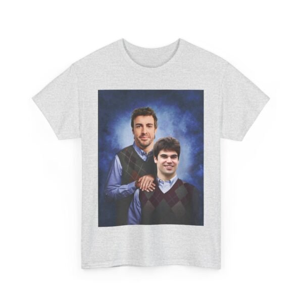 Fernando & Lance Step Brothers T-Shirt | Aston Racing Duo | Funny F1 Fan Tee | Formula Gift Unisex Heavy Cotton Tee - Image 4