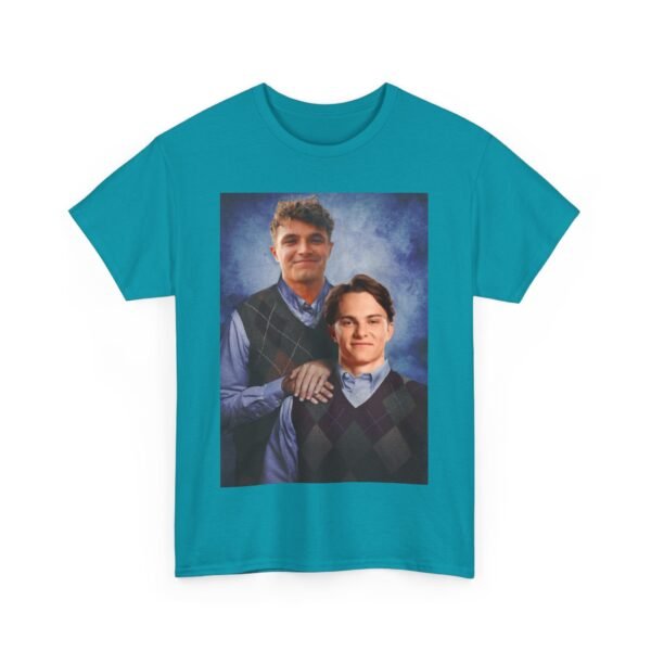 Lando Norris & Oscar Piastri Step Brothers T-Shirt | McLaren F1 Duo | Funny Racing Fan Tee | Formula 1 Gift Funny Unisex Heavy Cotton - Image 45