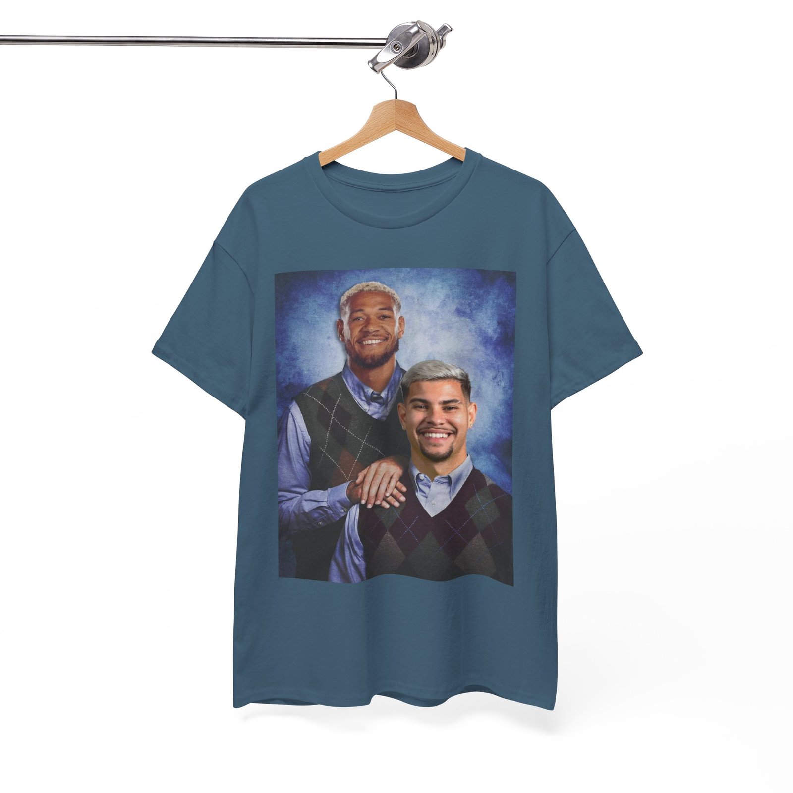 Joelinton & Bruno Guimarães Step Brothers T-Shirt | Newcastle United Fan Apparel | Funny Magpies | Newcastle Gift Unisex Heavy Cotton Tee - Image 34