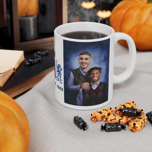 Cole Palmer & Nicolas Jackson Mug | Chelsea FC Mug | Chelsea Fan Gift | Stamford Bridge Mug | Football  Blues Duo Mug Ceramic Mug, 11oz - Image 11