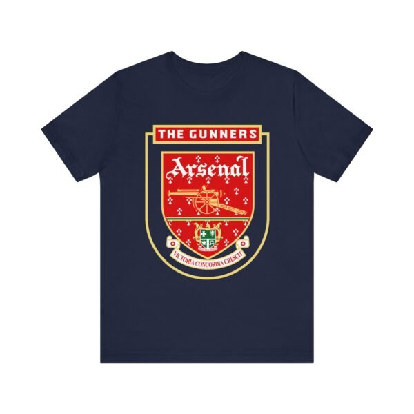 Retro Vintage Arsenal Logo T-Shirt | Arsenal Fan Tee | Arsenal FC Apparel | Gift for Him or Her | Unisex Jersey Short Sleeve Tee - Image 2