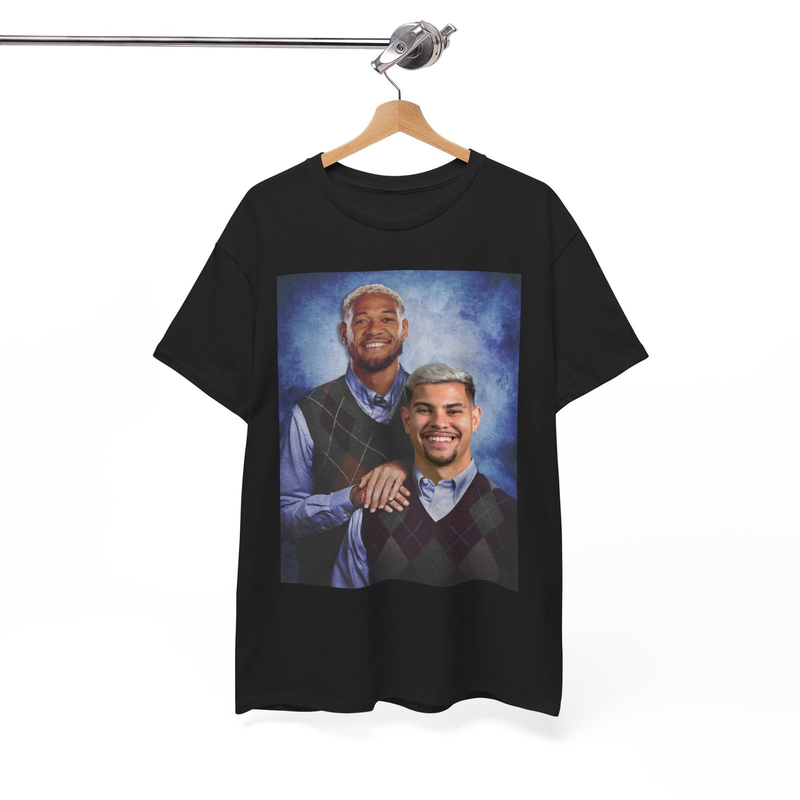 Joelinton & Bruno Guimarães Step Brothers T-Shirt | Newcastle United Fan Apparel | Funny Magpies | Newcastle Gift Unisex Heavy Cotton Tee - Image 22
