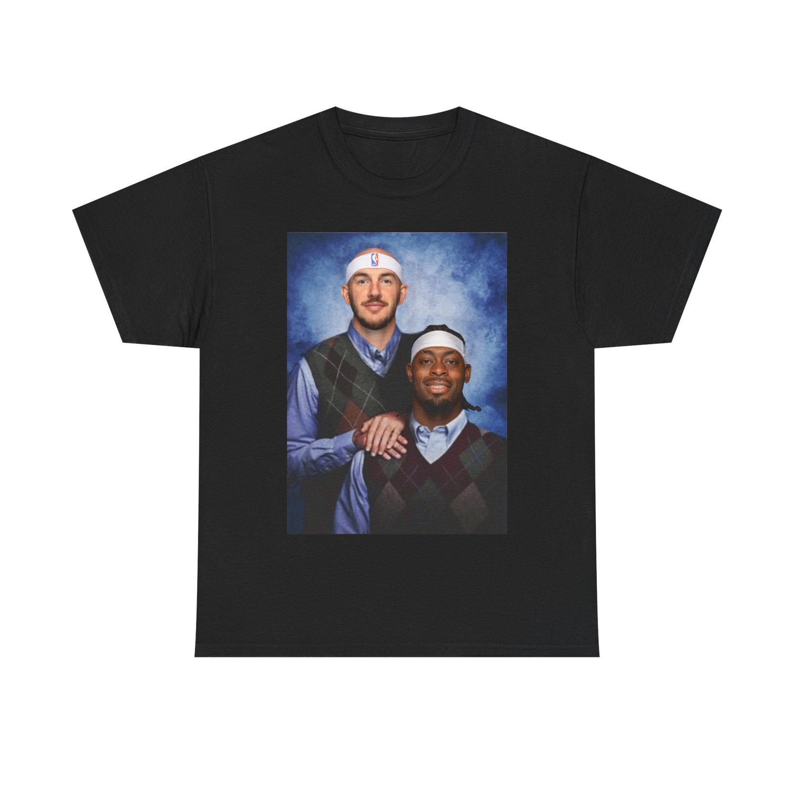 Alex Caruso & Lu Dort Step Brothers T-Shirt | Basketball Duo Tee | Funny Hoops Fan Shirt | Oklahoma City Basketball Gift - Image 2