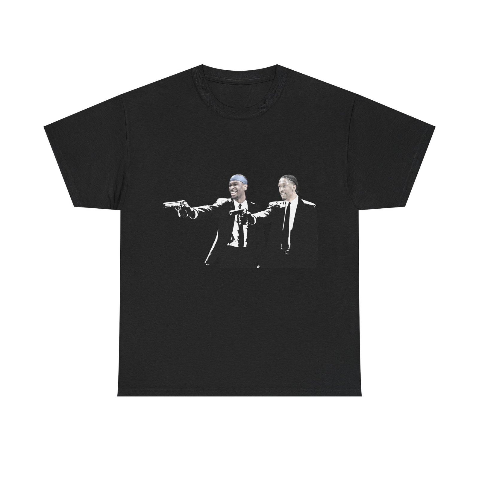 Jalen Williams & Shai Gilgeous-Alexander Pulp Fiction T-Shirt | OKC Thunder Duo Tee | Funny NBA Shirt | Oklahoma City Basketball Fan Gift - Image 2