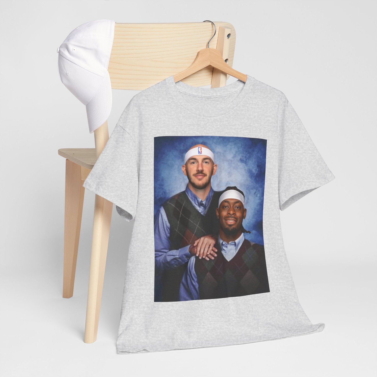 Alex Caruso & Lu Dort Step Brothers T-Shirt | Basketball Duo Tee | Funny Hoops Fan Shirt | Oklahoma City Basketball Gift - Image 15