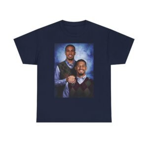 Alternative view of Gabriel & William Saliba T-Shirt | Arsenal FC Shirt | Step brother Shirt |  Unisex Heavy Cotton Tee | Arsenal Football | Arsenal Gift