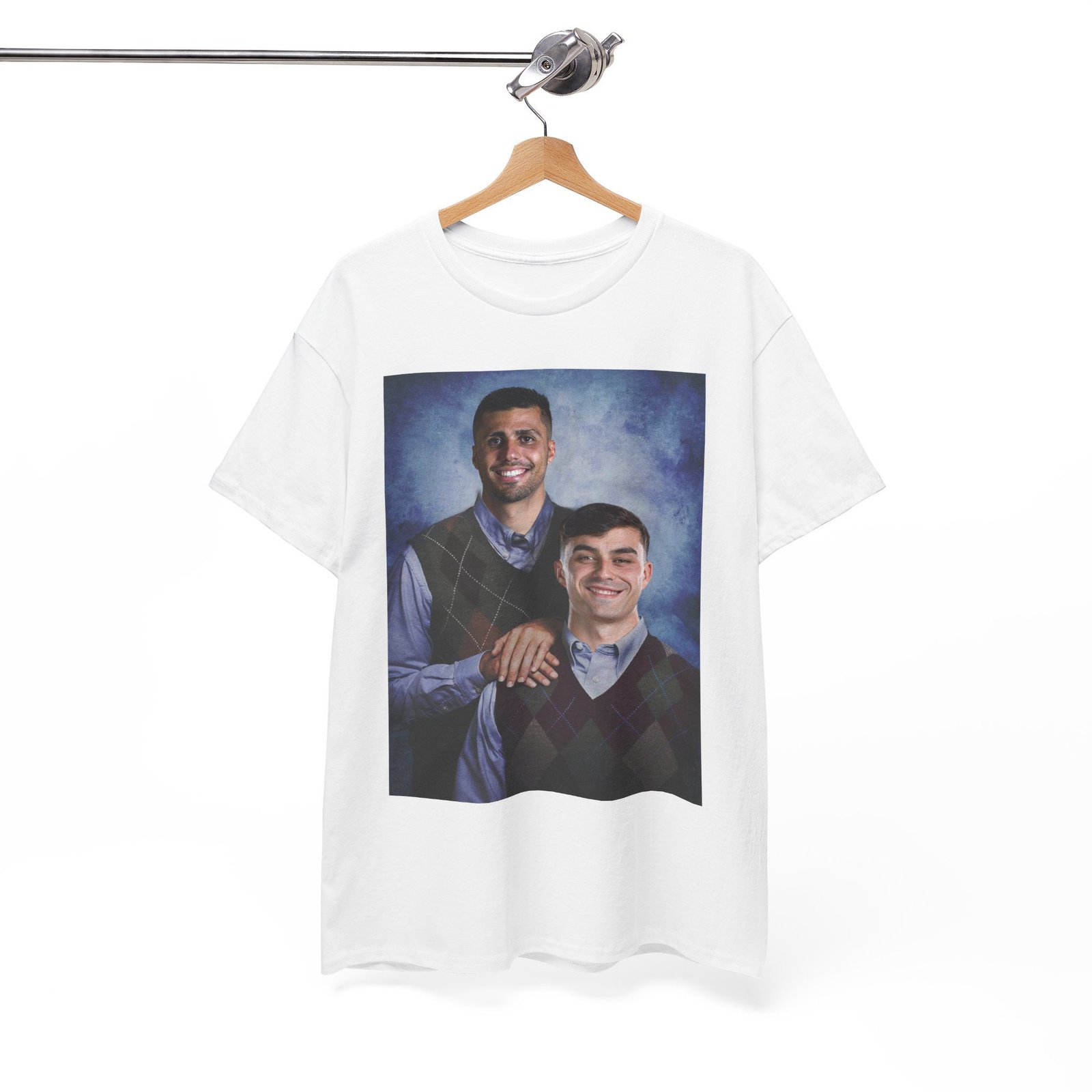 Pedri & Rodri Step Brothers T-Shirt | Barcelona Football Shirt | Barca Fan Gift | Spanish Soccer Tee | Vintage Graphic Unisex Shirt - Image 13