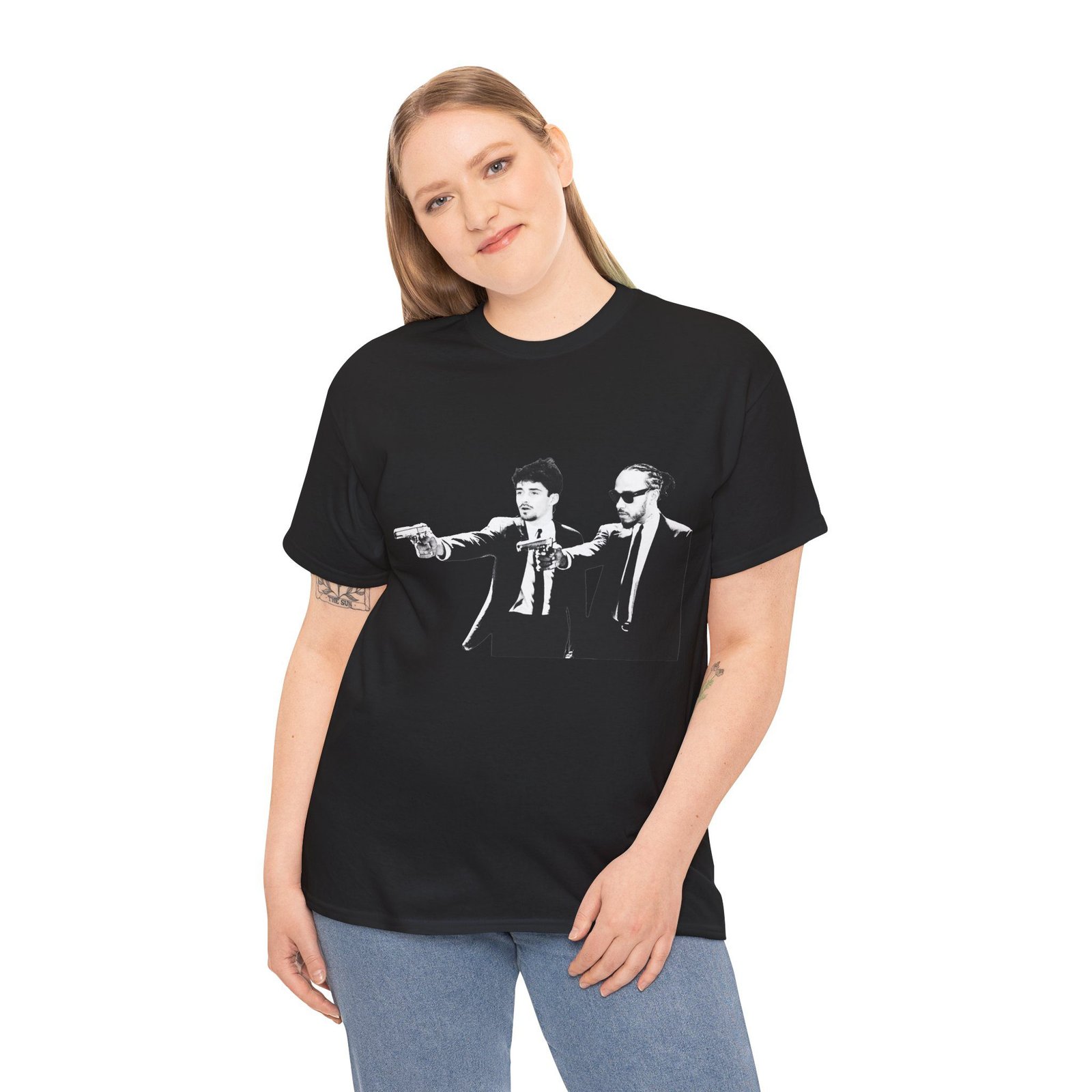 Lewis Hamilton & Charles Leclerc Pulp Fiction Style T-Shirt | F1 Fan Tee | Ferrari Formula 1 Shirt | Vintage Graphic Tee | Funny F1 Shirt - Image 10