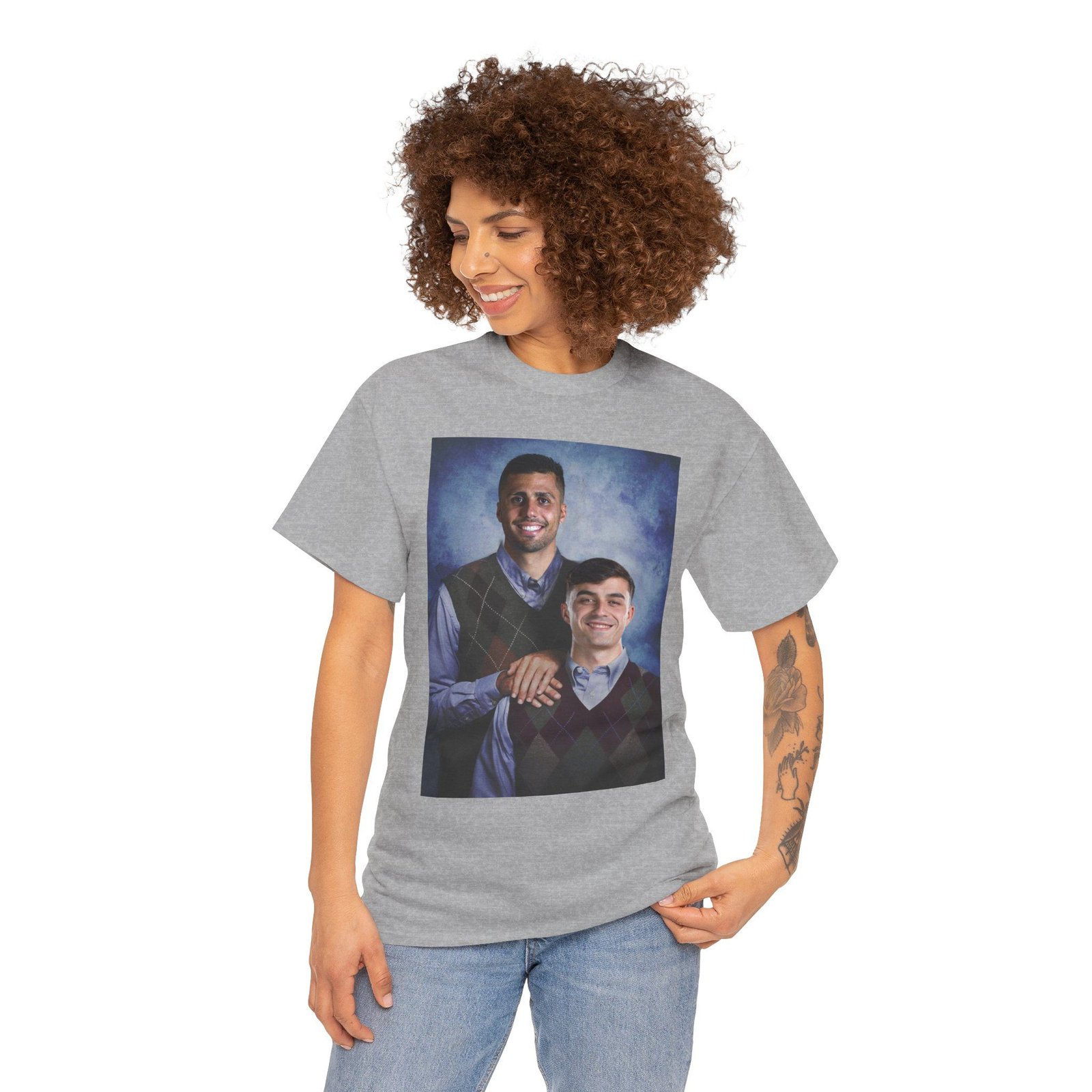 Pedri & Rodri Step Brothers T-Shirt | Barcelona Football Shirt | Barca Fan Gift | Spanish Soccer Tee | Vintage Graphic Unisex Shirt - Image 29