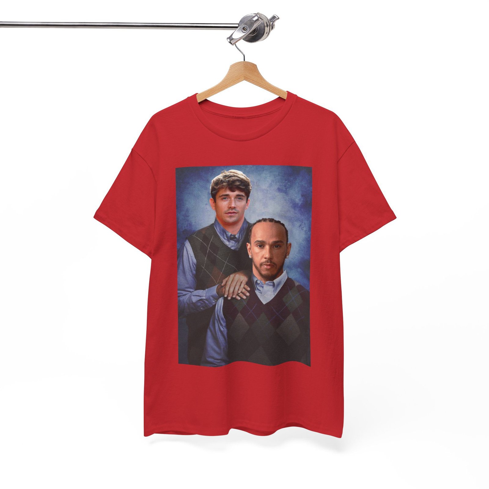 Charles Leclerc & Lewis Hamilton T-Shirt | Step Brothers F1 Duo Tee | Racing Fan Gift | Funny Formula 1 Shirt Unisex Heavy Cotton - Image 12