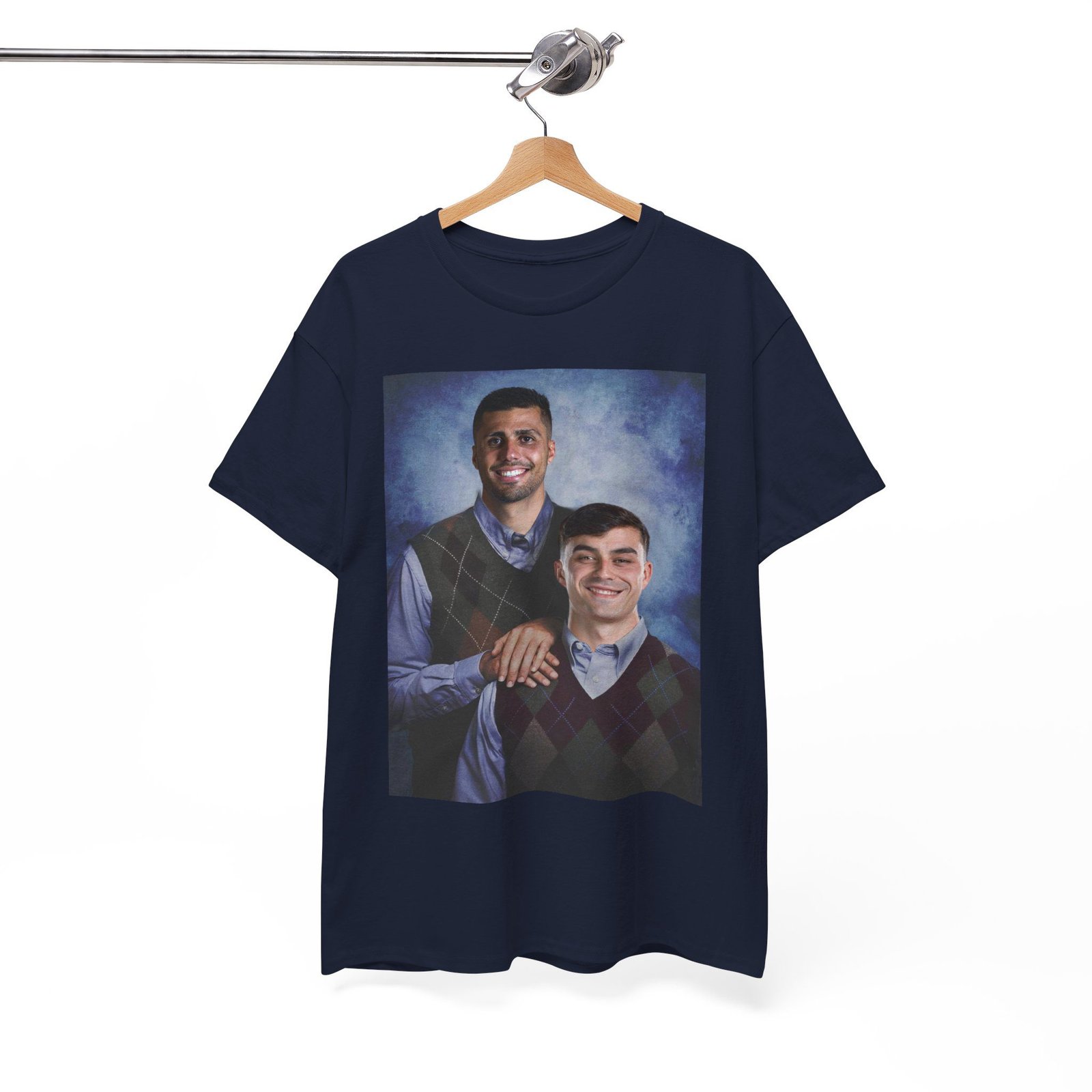 Pedri & Rodri Step Brothers T-Shirt | Barcelona Football Shirt | Barca Fan Gift | Spanish Soccer Tee | Vintage Graphic Unisex Shirt - Image 7