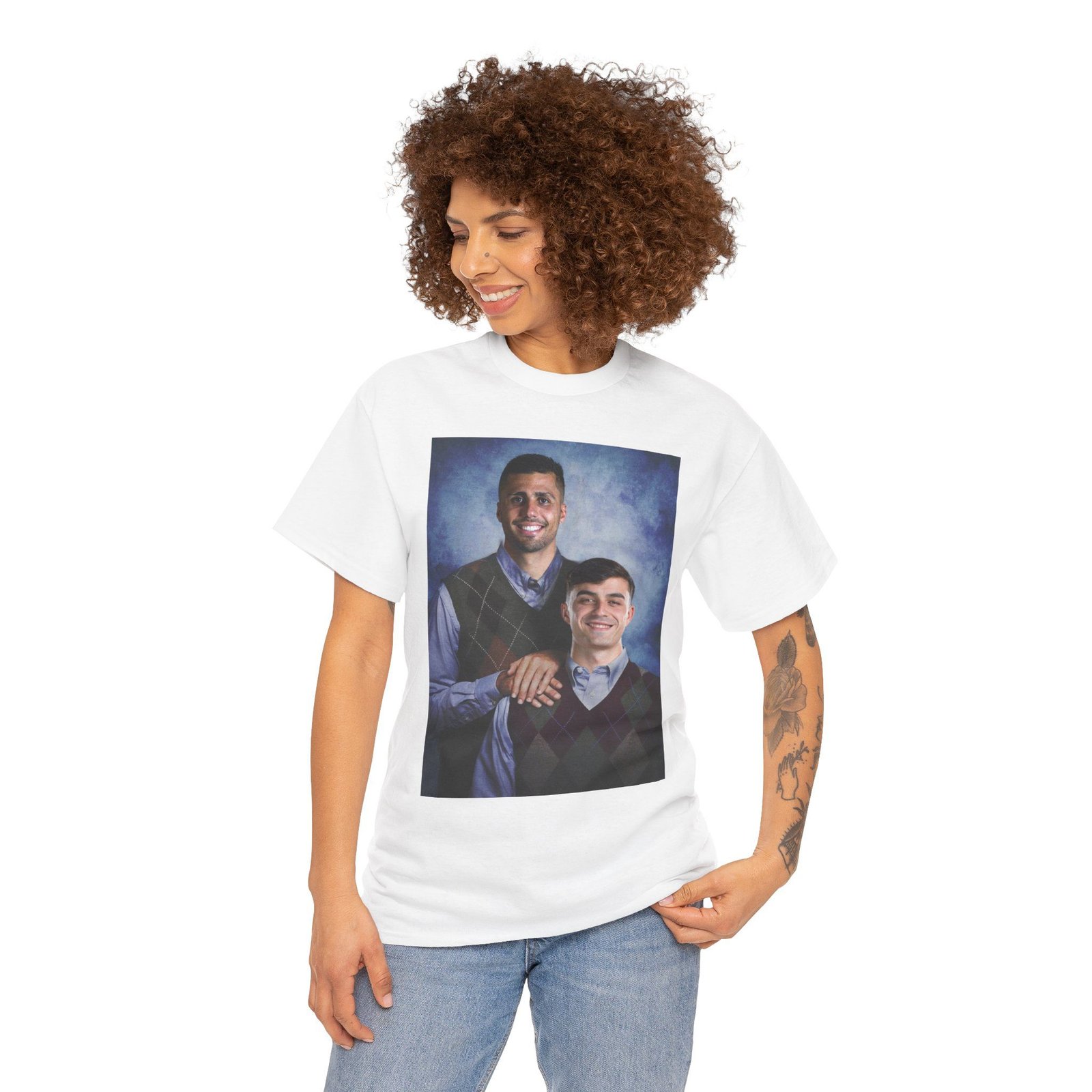 Pedri & Rodri Step Brothers T-Shirt | Barcelona Football Shirt | Barca Fan Gift | Spanish Soccer Tee | Vintage Graphic Unisex Shirt - Image 20