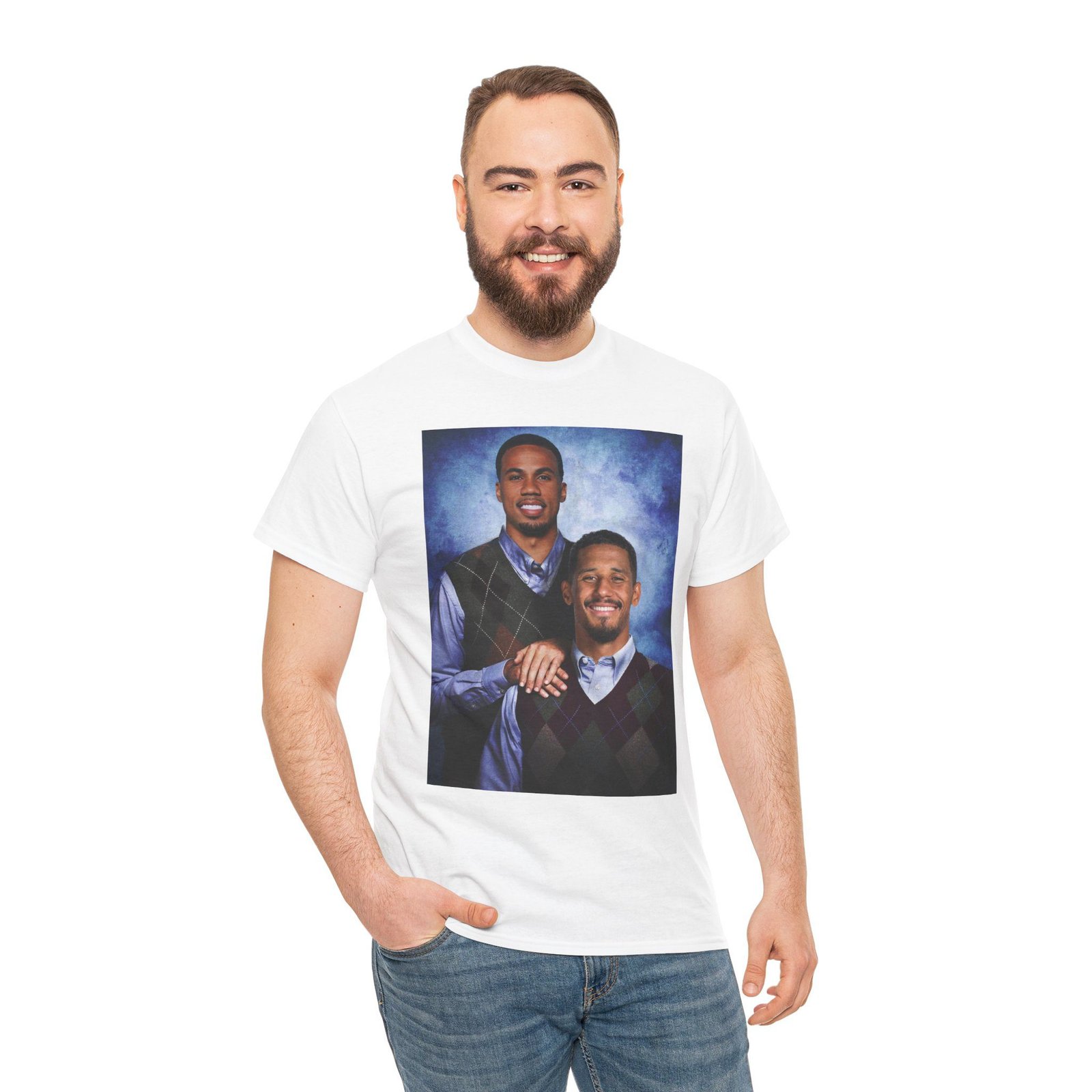 Gabriel & William Saliba T-Shirt | Arsenal FC Shirt | Step brother Shirt | Unisex Heavy Cotton Tee | Arsenal Football | Arsenal Gift - Image 16