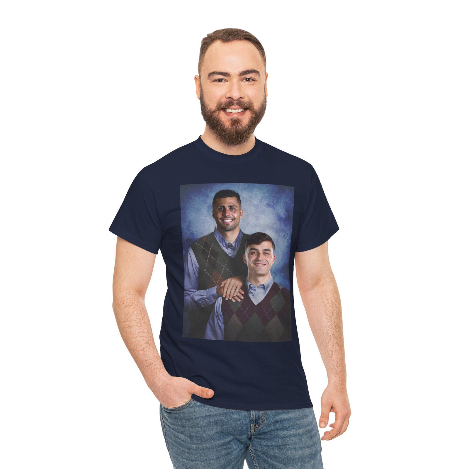 Pedri & Rodri Step Brothers T-Shirt | Barcelona Football Shirt | Barca Fan Gift | Spanish Soccer Tee | Vintage Graphic Unisex Shirt - Image 3