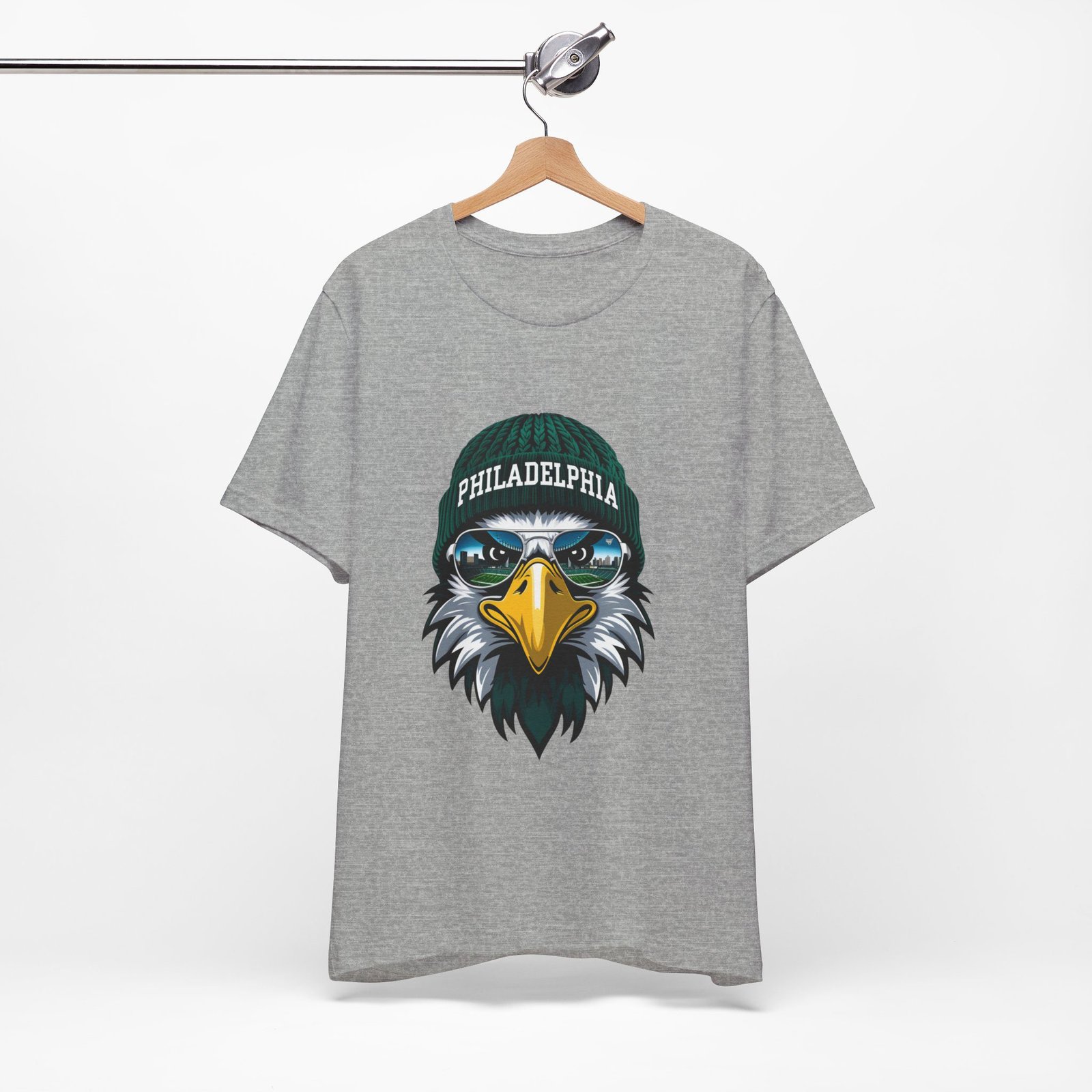 Philly Football T-Shirt | Cool Mascot with Glasses | Vintage Philly Fan Apparel | Retro Football Tee, philly goose , philadelphia eagles - Image 61