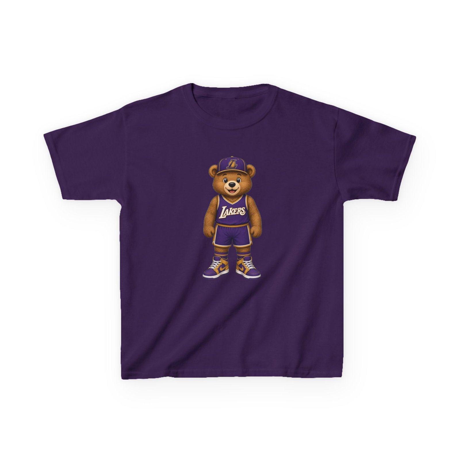 Lakers Teddy Bear Kids T Shirt | Los Angeles Basketball Shirt | Cute Bear Tee | Lakers Fan Gift | Kids (XS–XL - Image 24