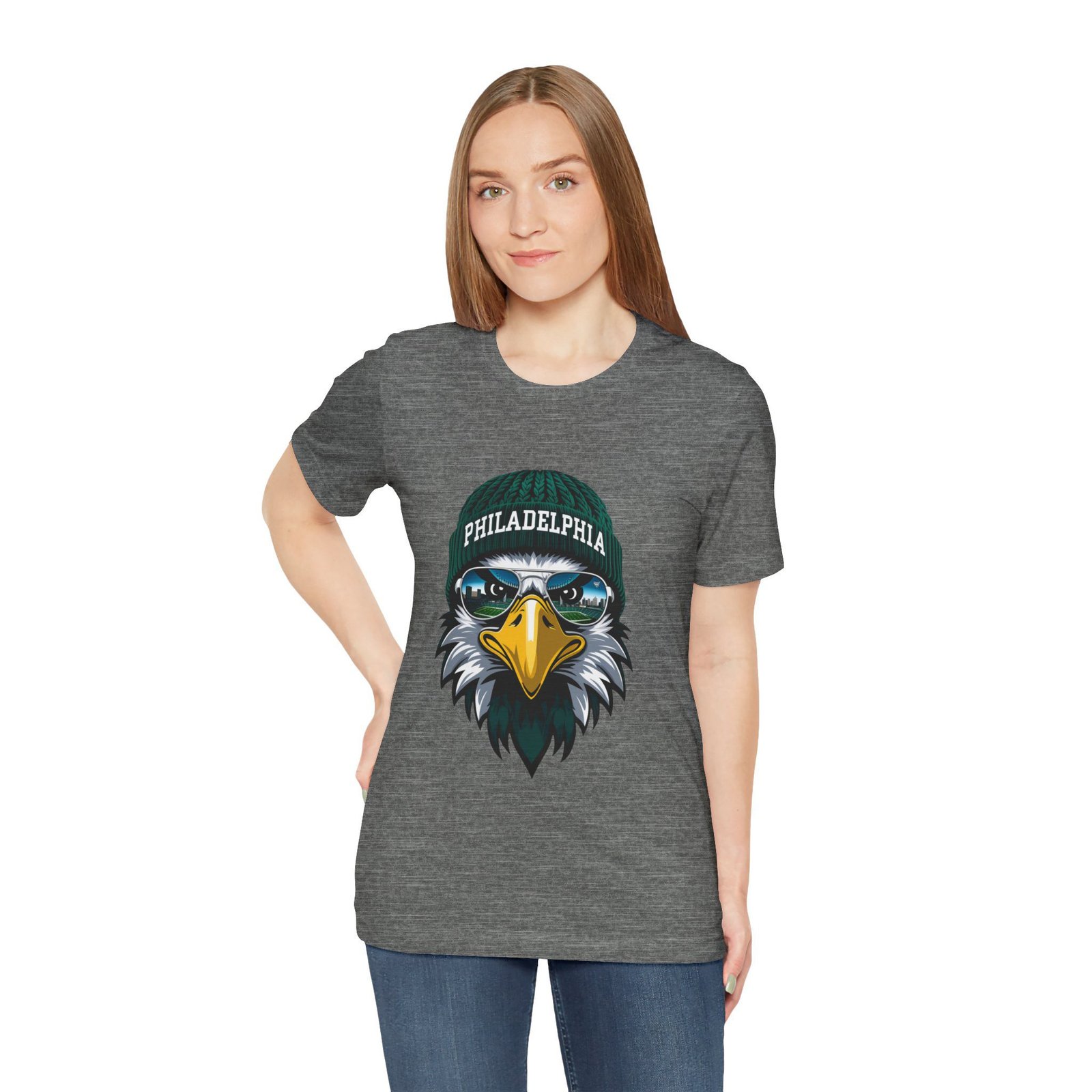 Philly Football T-Shirt | Cool Mascot with Glasses | Vintage Philly Fan Apparel | Retro Football Tee, philly goose , philadelphia eagles - Image 24