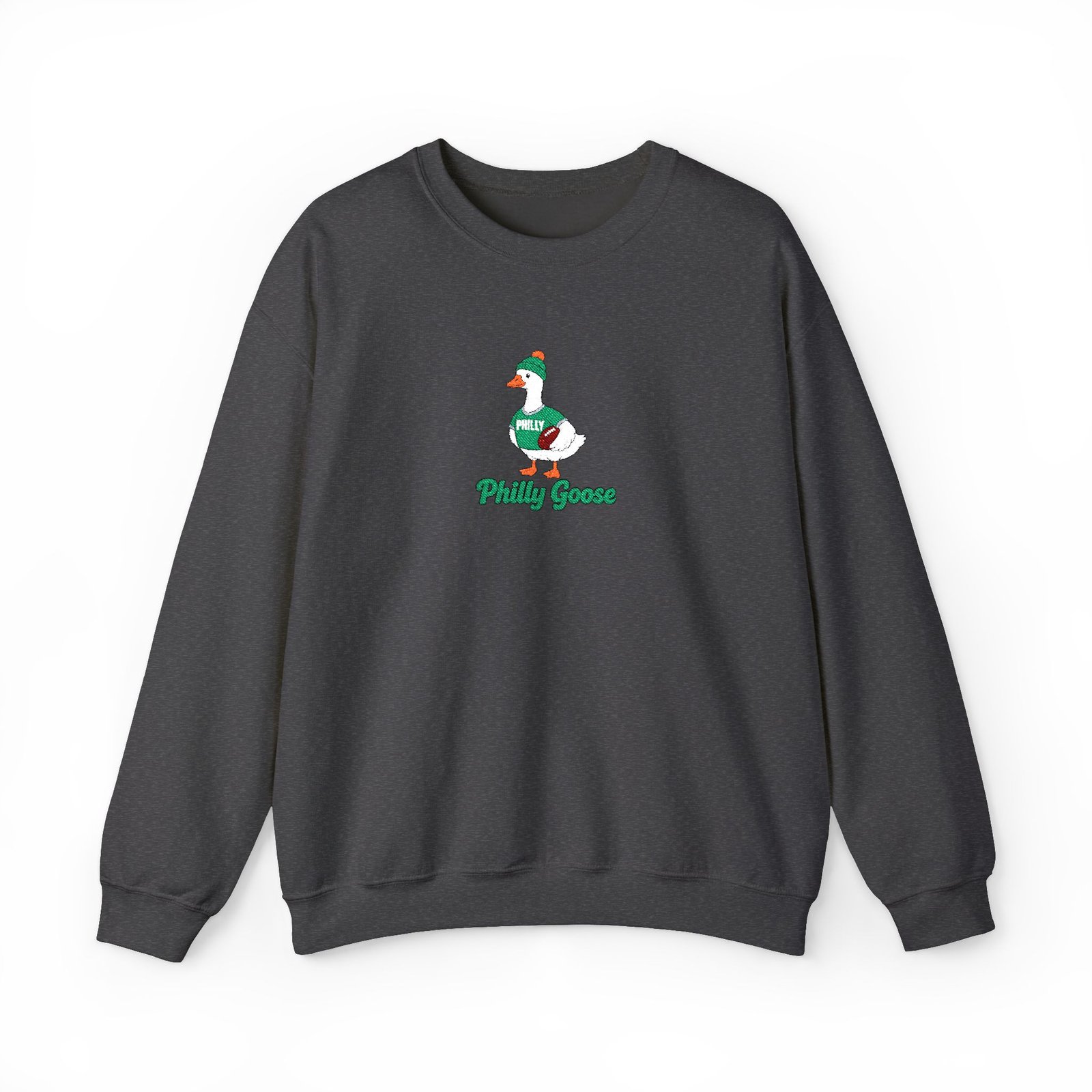 Philly Goose Embroidered Sweatshirt – Philadelphia Football Crewneck, Funny Goose Game Day Pullover, Cozy Green Philly Fan Gift for Men & Women - Image 57