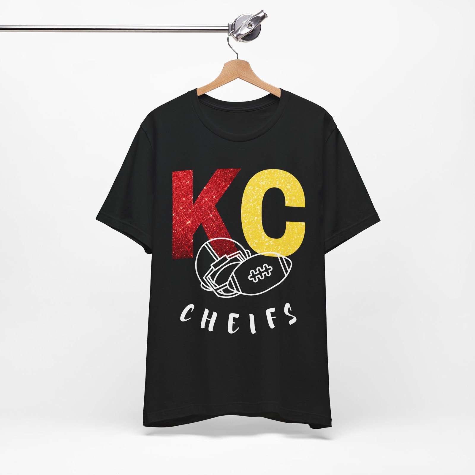 Kansas City Chiefs t shirt | KC Chiefs Hoodie | Vintage Football Pullover | Game Day Apparel | Gift for Chiefs Jersey Short Sleeve Tee - Image 8