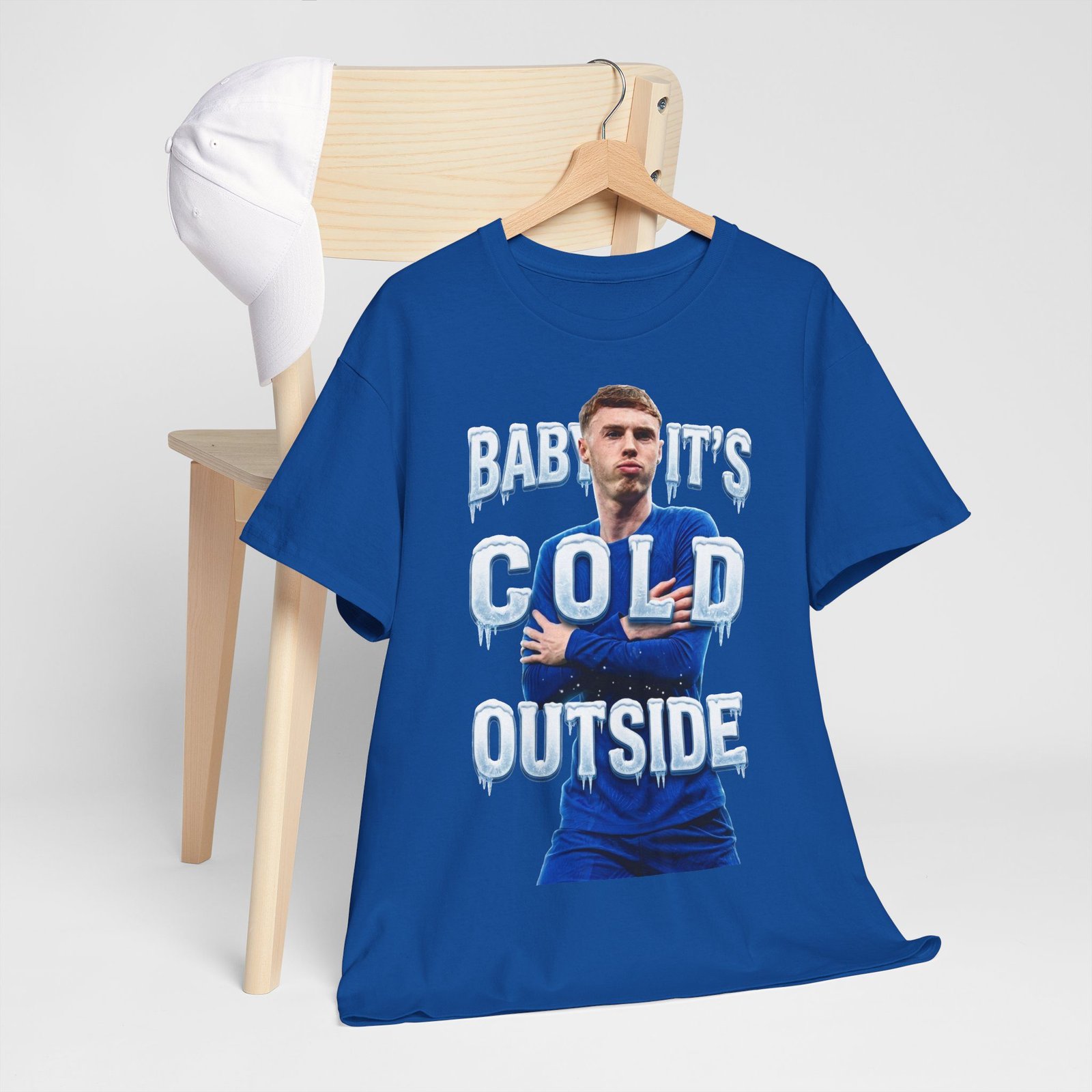 Baby It's Cold Outside T-Shirt | Cole Palmer Its Cold Outside T Shirt | Chelsea Football Shirt | Chelsea Fan Gift | Christmas Football Gift - Image 10