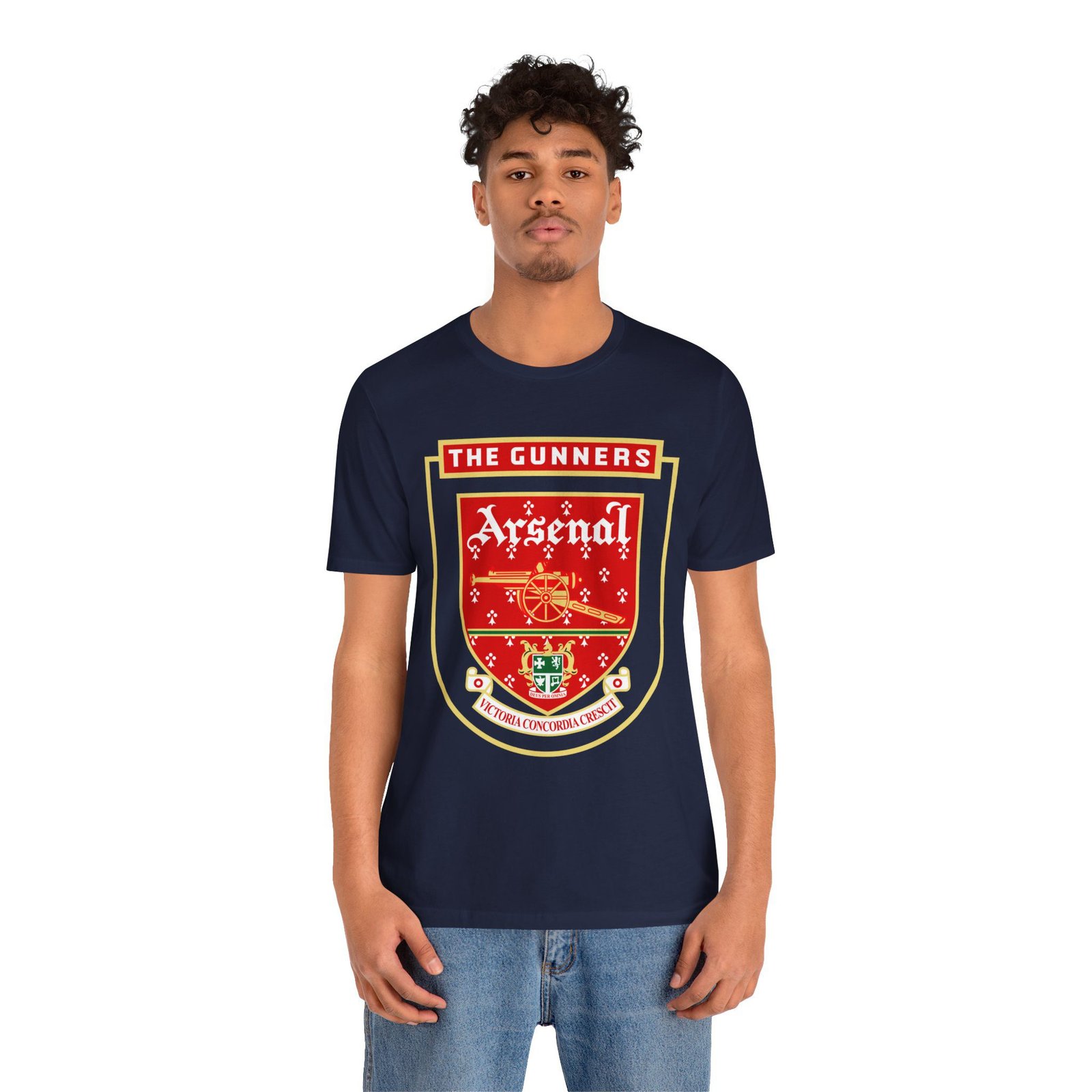 Retro Vintage Arsenal Logo T-Shirt | Arsenal Fan Tee | Arsenal FC Apparel | Gift for Him or Her | Unisex Jersey Short Sleeve Tee - Image 7