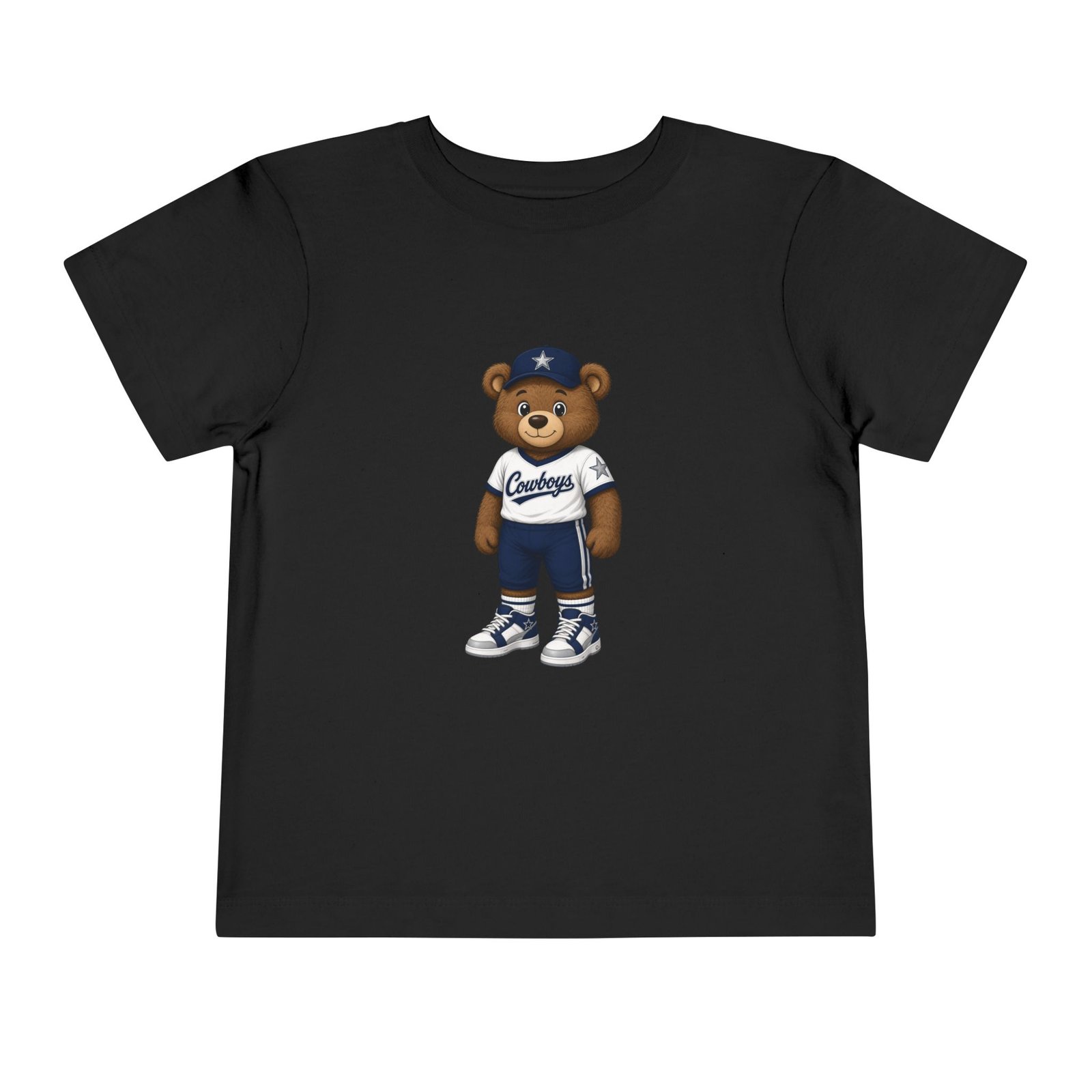 Cowboys Teddy Bear Kids T Shirt | Dallas Football Shirt | Cute Bear Tee | Cowboys Fan Gift | Toddler (2T–5/6T) - Image 9