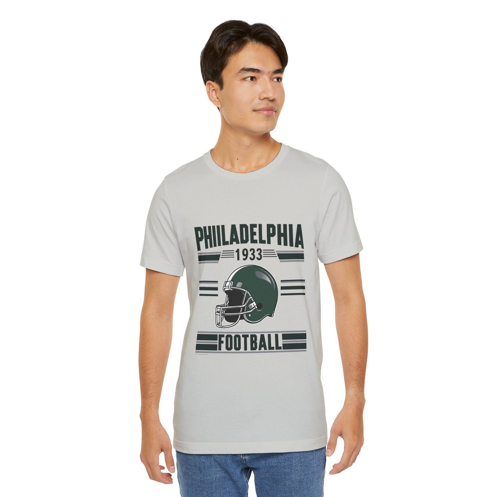 Philadelphia Football Retro T-Shirt | Eagles Game Day Gear | Philly Sports Apparel | Vintage Philadelphia Unisex Jersey Short Sleeve Tee - Image 25