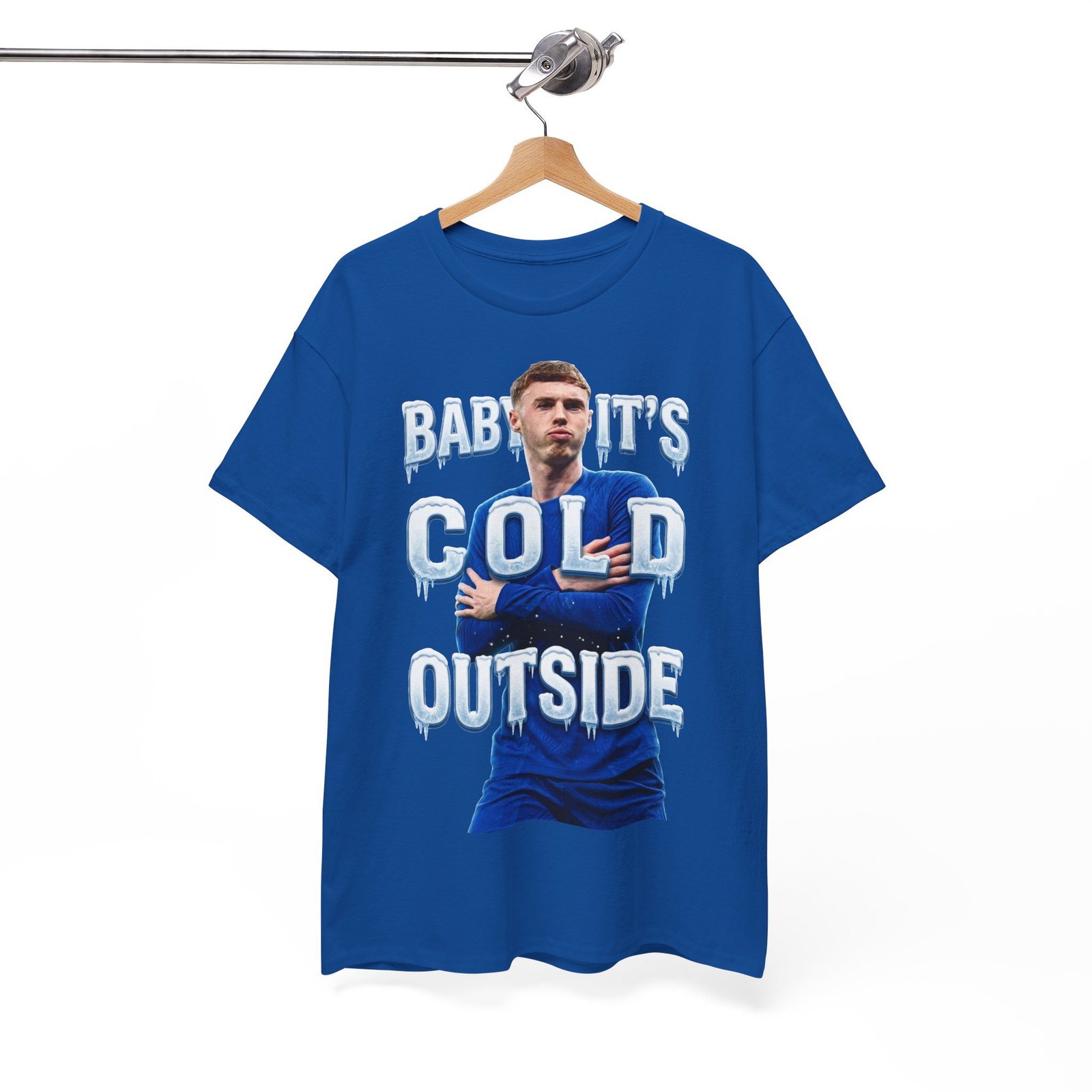 Baby It's Cold Outside T-Shirt | Cole Palmer Its Cold Outside T Shirt | Chelsea Football Shirt | Chelsea Fan Gift | Christmas Football Gift - Image 9