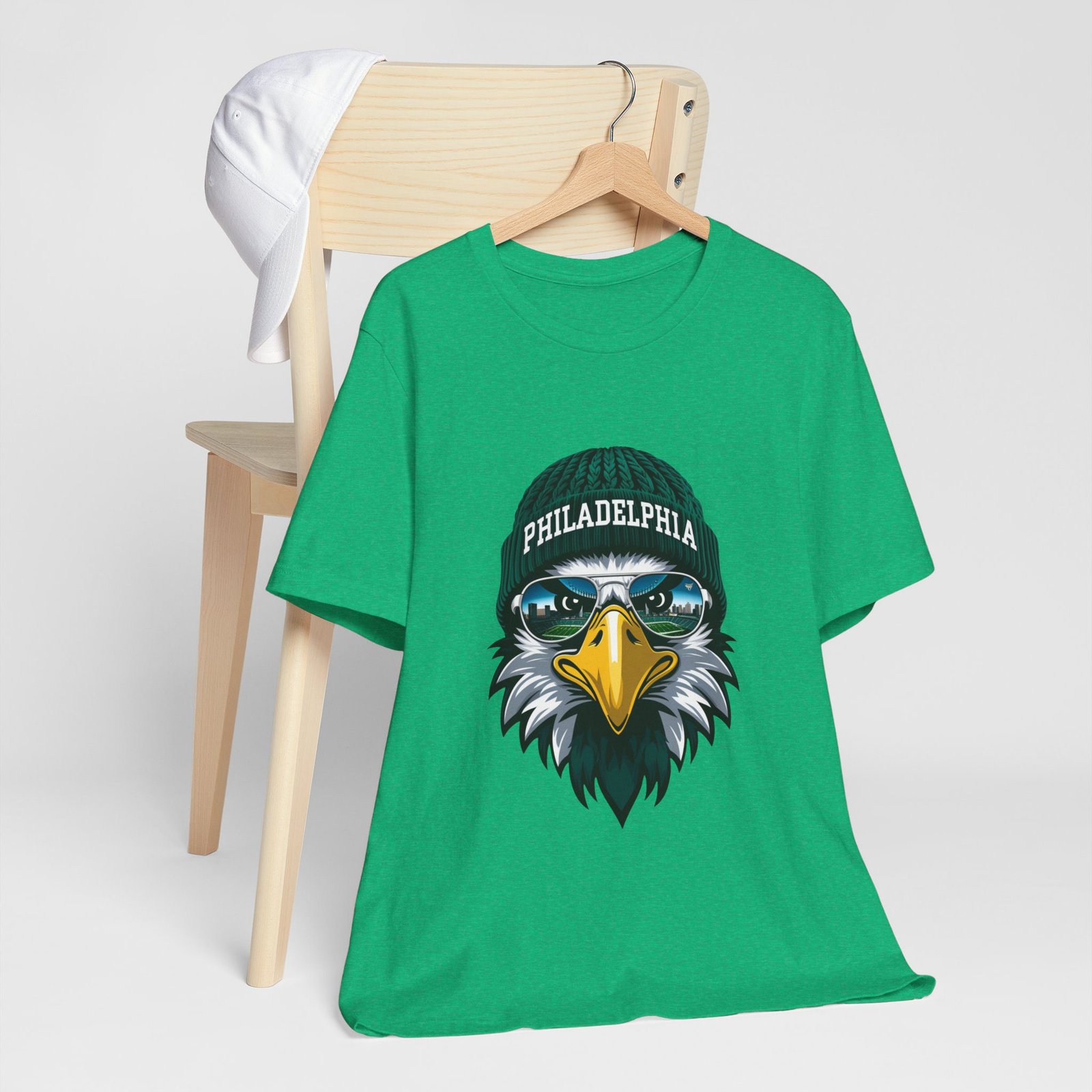 Philly Football T-Shirt | Cool Mascot with Glasses | Vintage Philly Fan Apparel | Retro Football Tee, philly goose , philadelphia eagles - Image 57