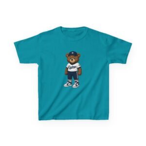 Alternative view of Cowboys Teddy Bear Kids T Shirt | Dallas Football Shirt | Cute Bear Tee | Cowboys Fan Gift | Kids (XS–XL)