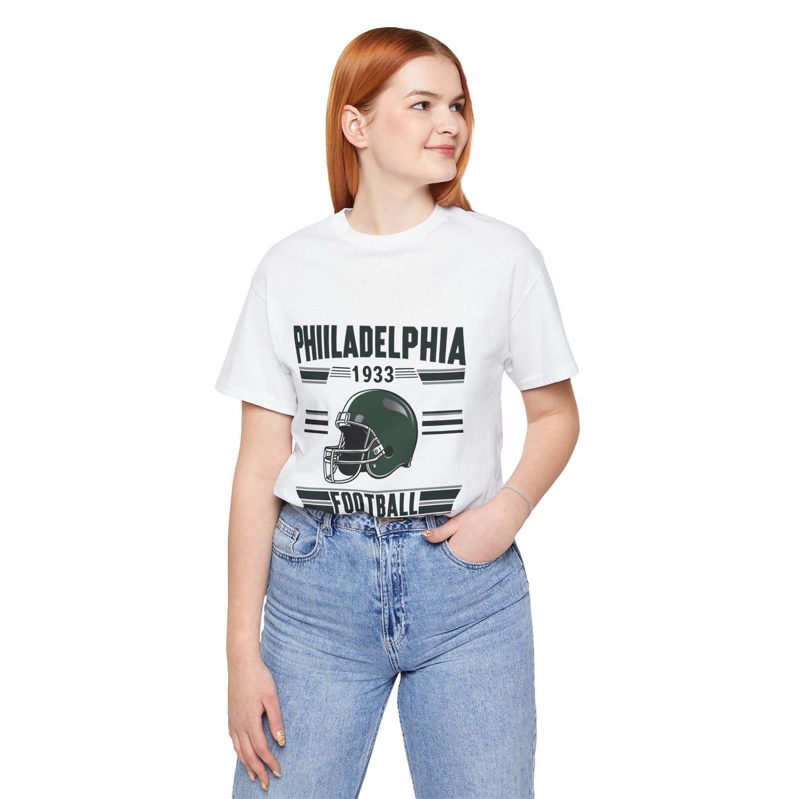 Philadelphia Football Retro T-Shirt | Eagles Game Day Gear | Philly Sports Apparel | Vintage Philadelphia Unisex Jersey Short Sleeve Tee - Image 9
