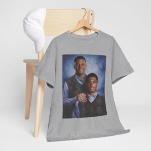 Alternative view of Jude Bellingham Kylian Mbappe Step Brothers T Shirt | Real Madrid Football Shirt | Madrid Fan Gift | Funny Soccer Tee | Football Gift