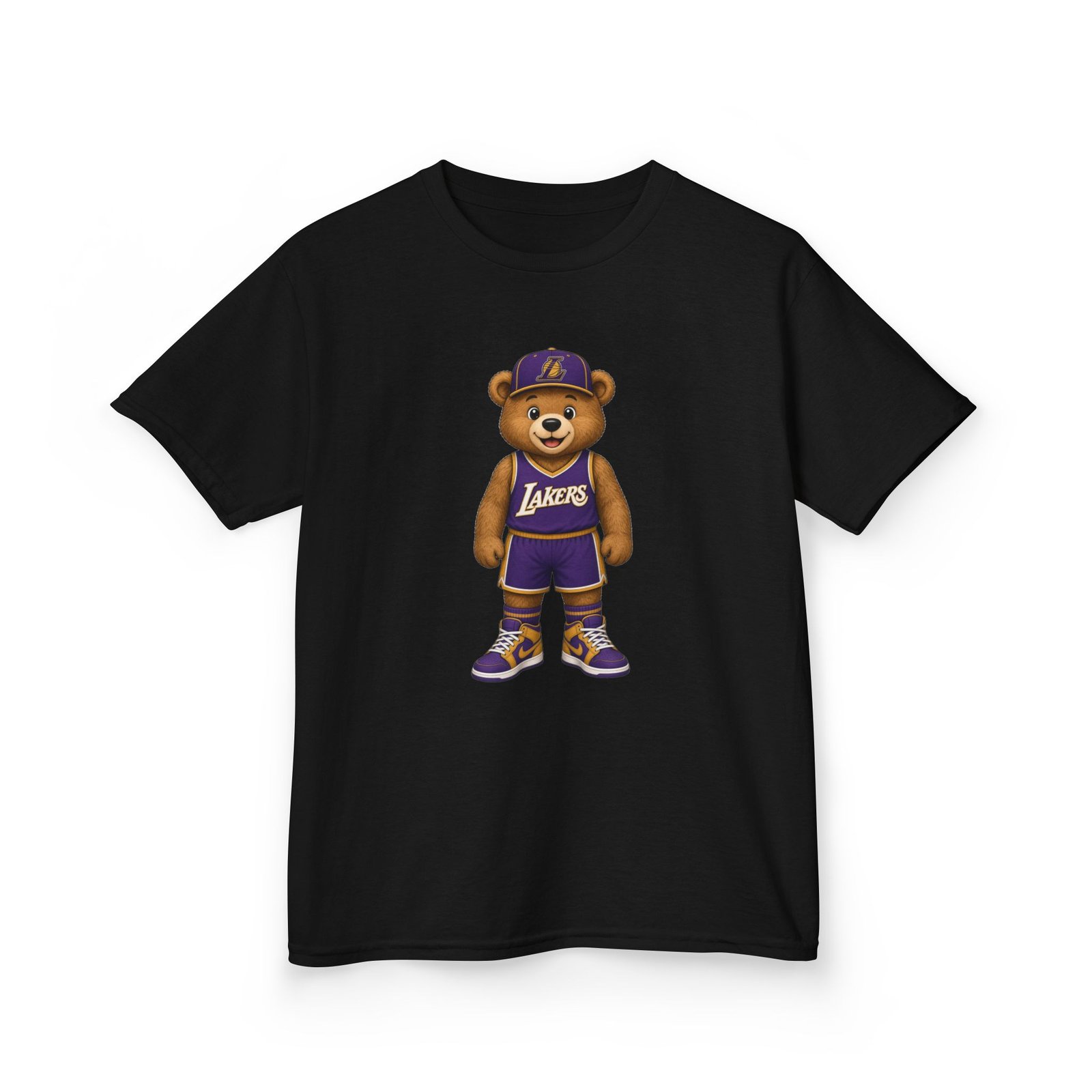 Lakers Teddy Bear Kids T Shirt | Los Angeles Basketball Shirt | Cute Bear Tee | Lakers Fan Gift | Kids (XS–XL - Image 15