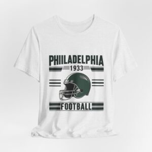 Alternative view of Philadelphia Football Retro T-Shirt | Eagles Game Day Gear | Philly Sports Apparel | Vintage Philadelphia  Unisex Jersey Short Sleeve Tee