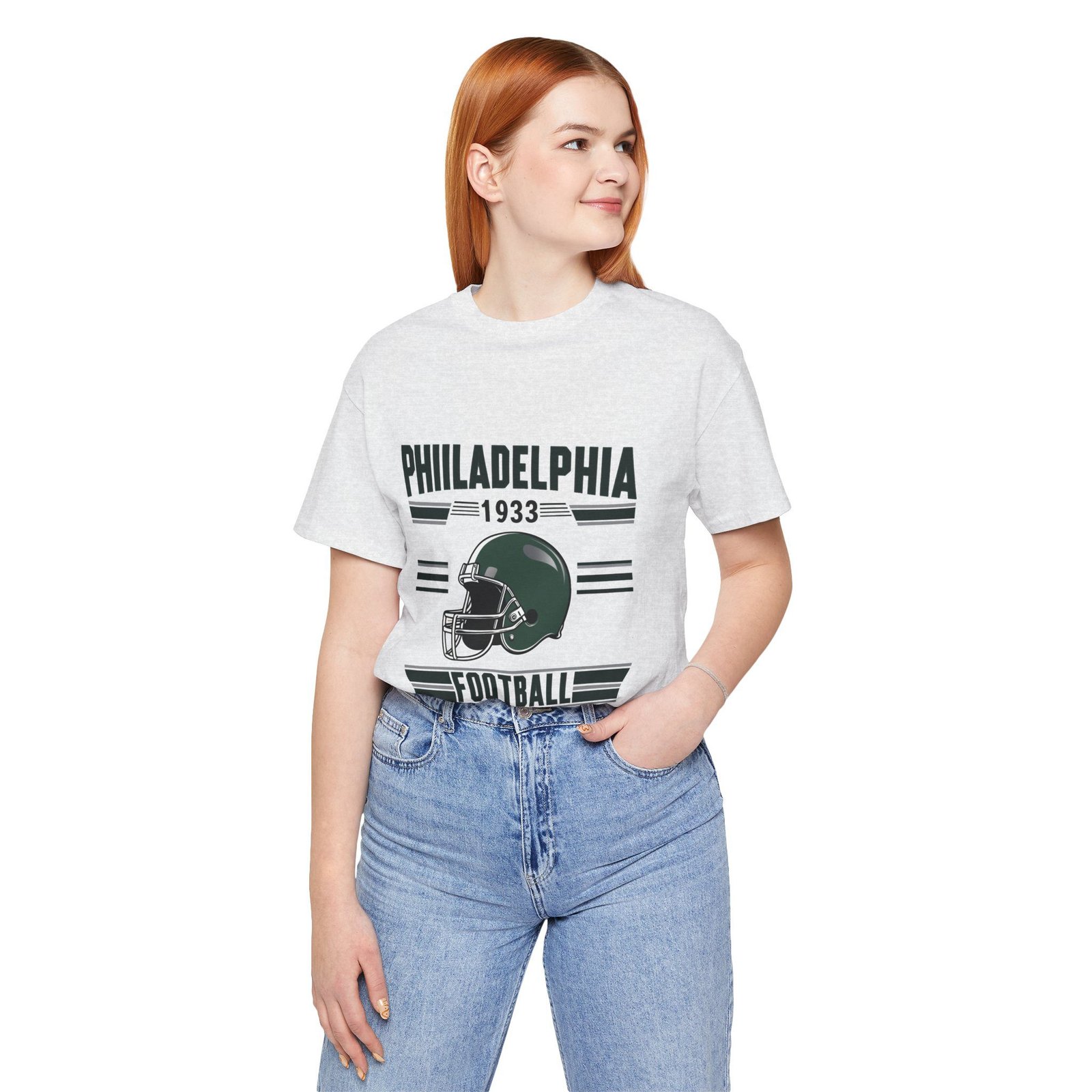 Philadelphia Football Retro T-Shirt | Eagles Game Day Gear | Philly Sports Apparel | Vintage Philadelphia Unisex Jersey Short Sleeve Tee - Image 3