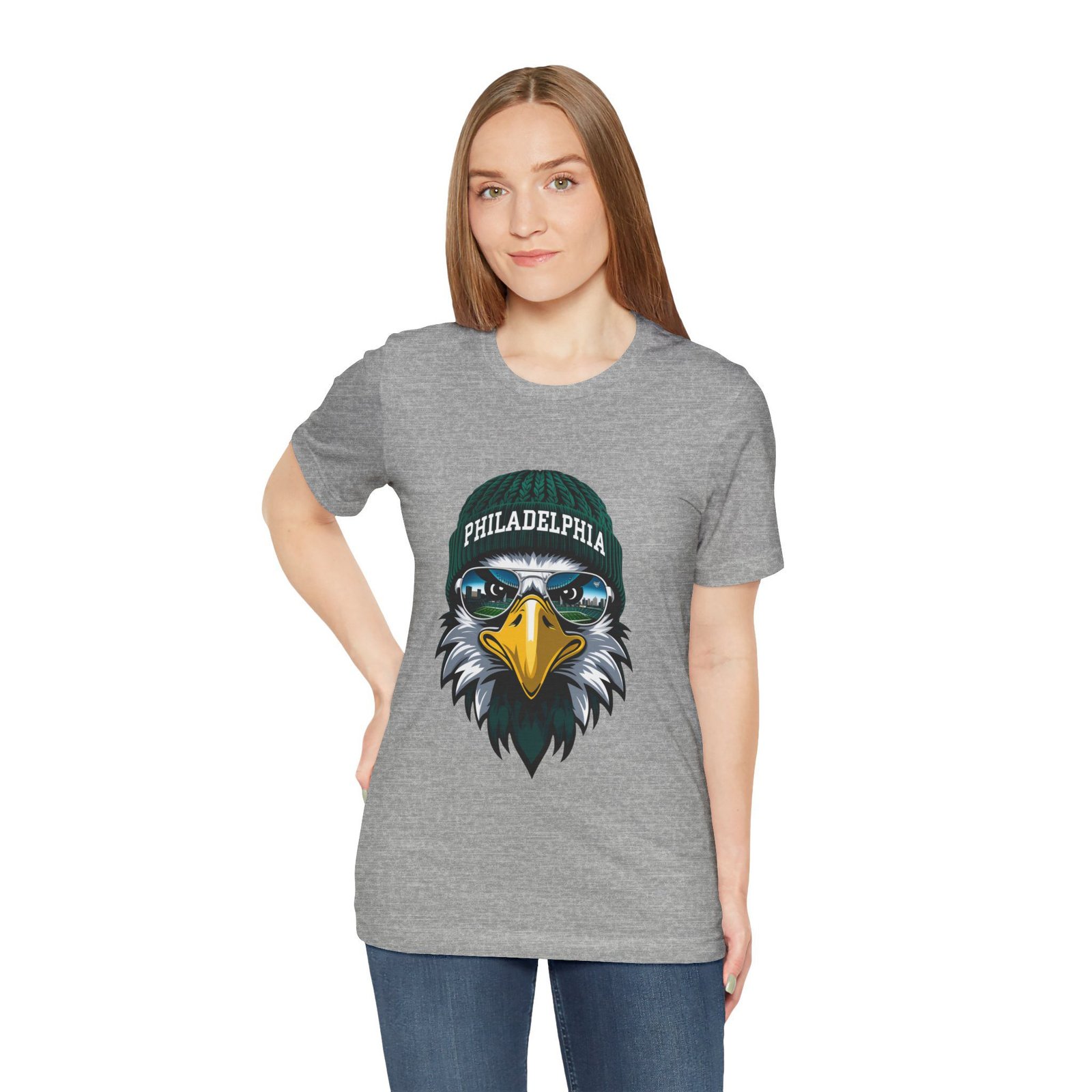 Philly Football T-Shirt | Cool Mascot with Glasses | Vintage Philly Fan Apparel | Retro Football Tee, philly goose , philadelphia eagles - Image 65