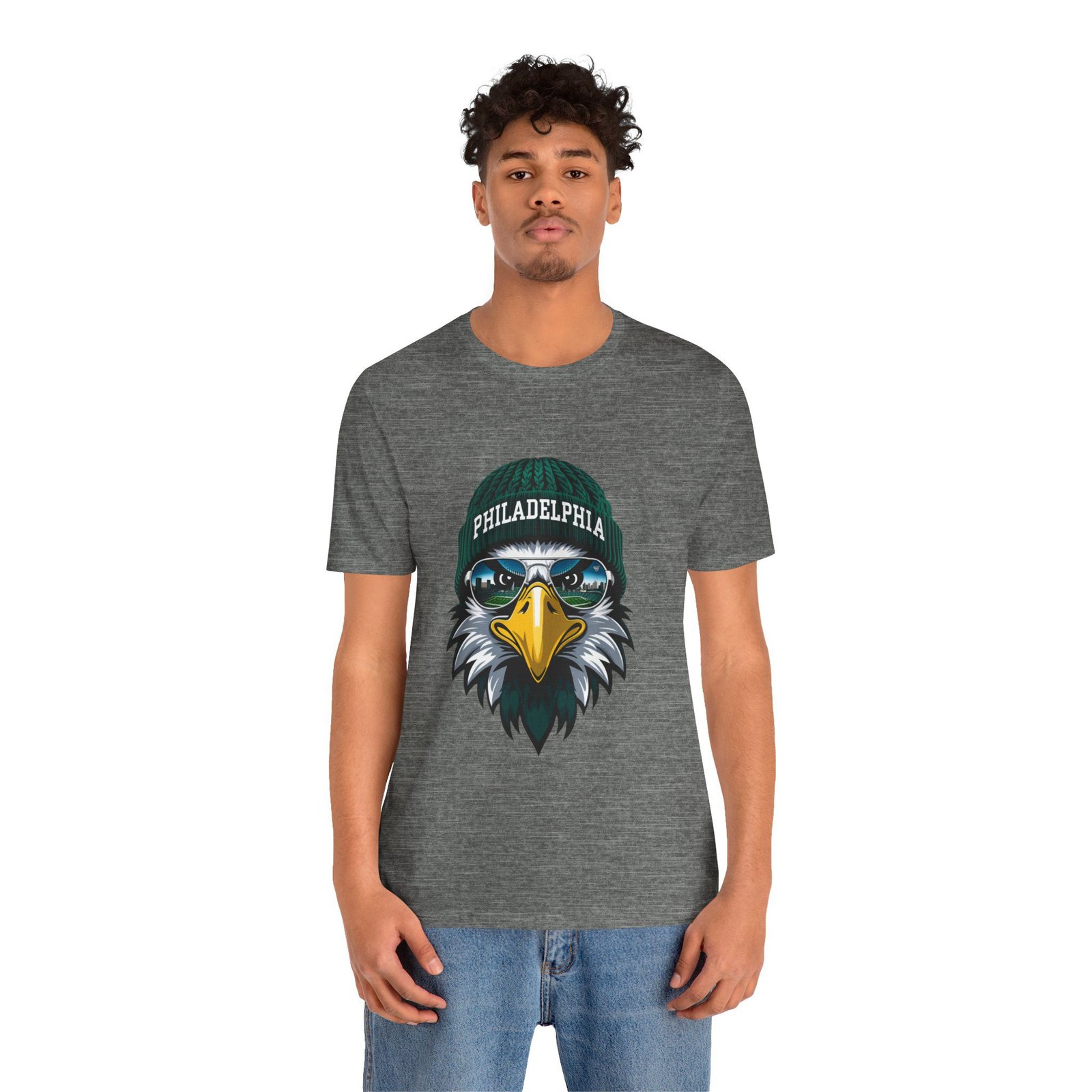 Philly Football T-Shirt | Cool Mascot with Glasses | Vintage Philly Fan Apparel | Retro Football Tee, philly goose , philadelphia eagles - Image 23