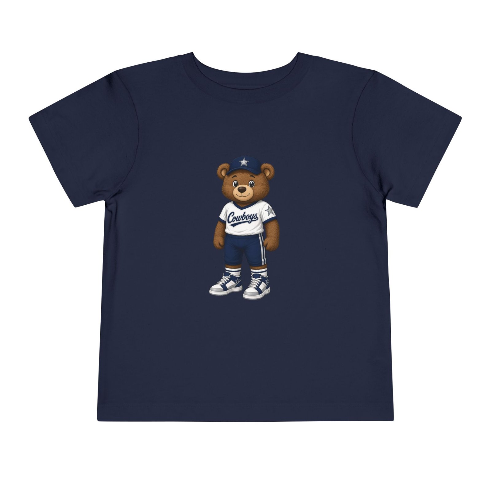Cowboys Teddy Bear Kids T Shirt | Dallas Football Shirt | Cute Bear Tee | Cowboys Fan Gift | Toddler (2T–5/6T) - Image 13