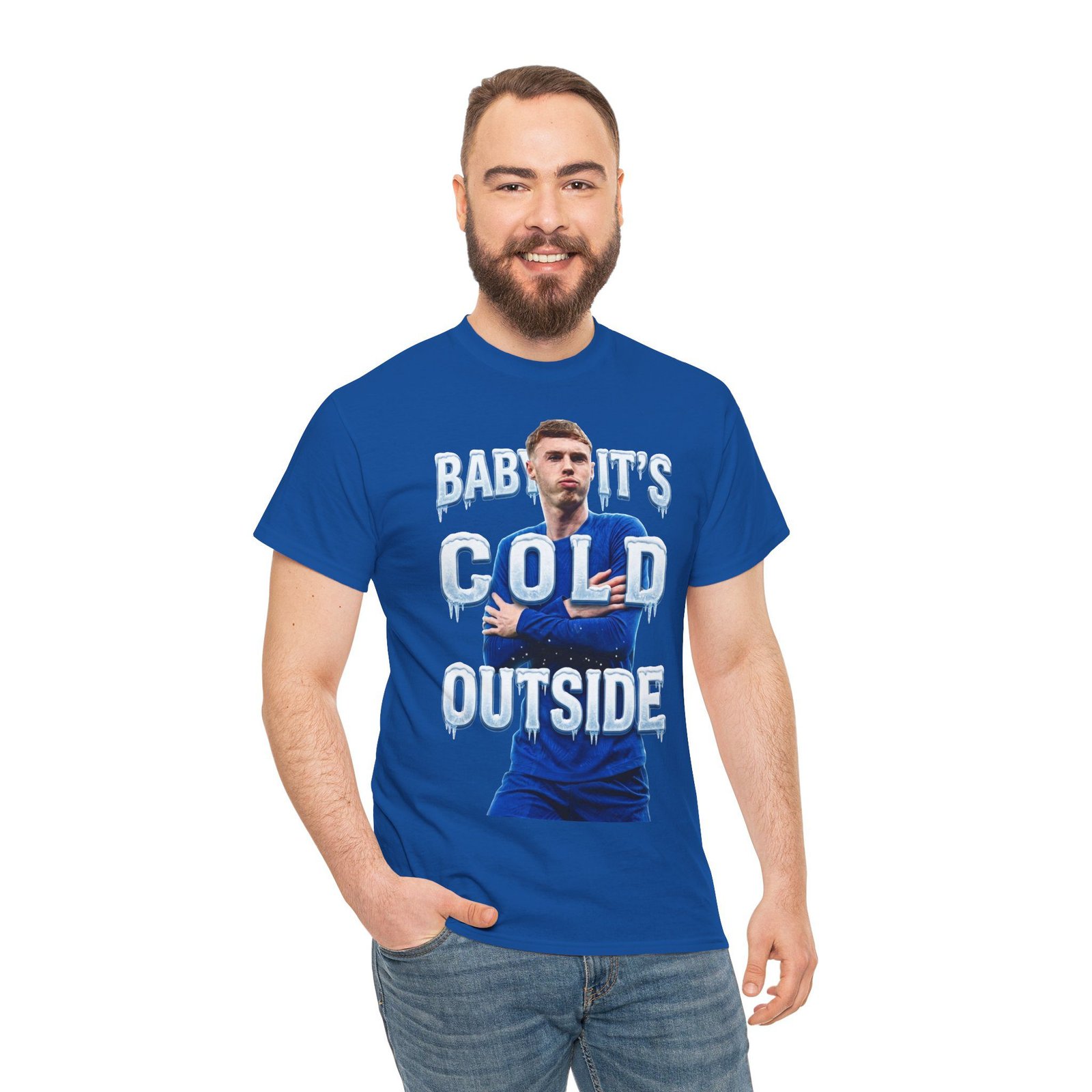Baby It's Cold Outside T-Shirt | Cole Palmer Its Cold Outside T Shirt | Chelsea Football Shirt | Chelsea Fan Gift | Christmas Football Gift - Image 12
