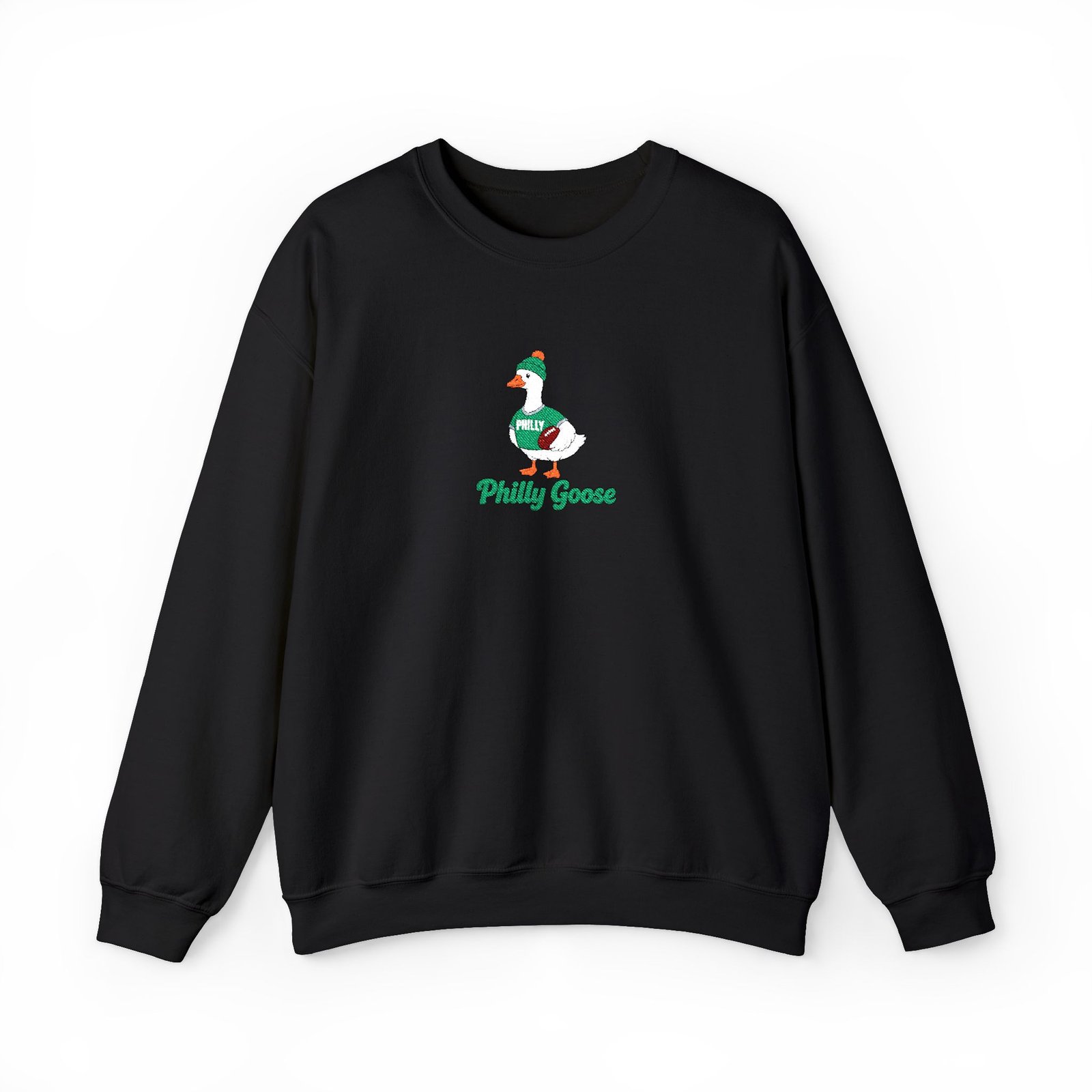 Philly Goose Embroidered Sweatshirt – Philadelphia Football Crewneck, Funny Goose Game Day Pullover, Cozy Green Philly Fan Gift for Men & Women - Image 22