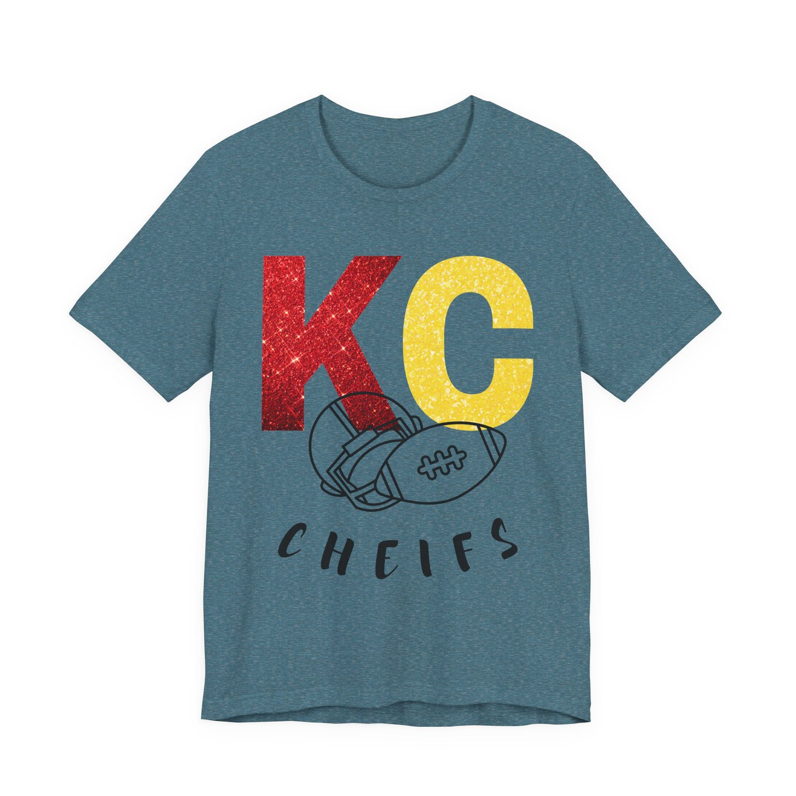 Kansas City Chiefs t shirt | KC Chiefs Hoodie | Vintage Football Pullover | Game Day Apparel | Gift for Chiefs Jersey Short Sleeve Tee - Image 27