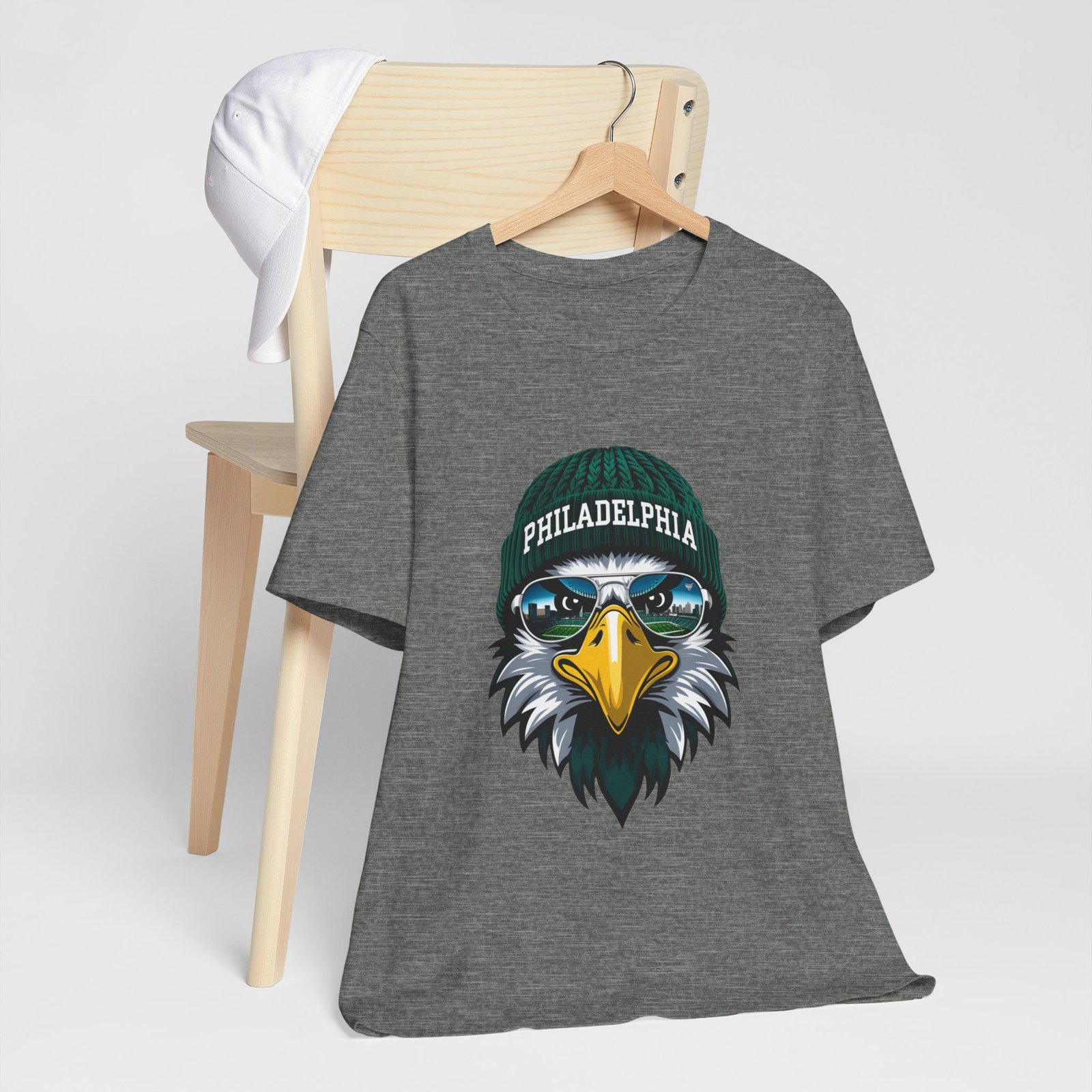 Philly Football T-Shirt | Cool Mascot with Glasses | Vintage Philly Fan Apparel | Retro Football Tee, philly goose , philadelphia eagles - Image 22