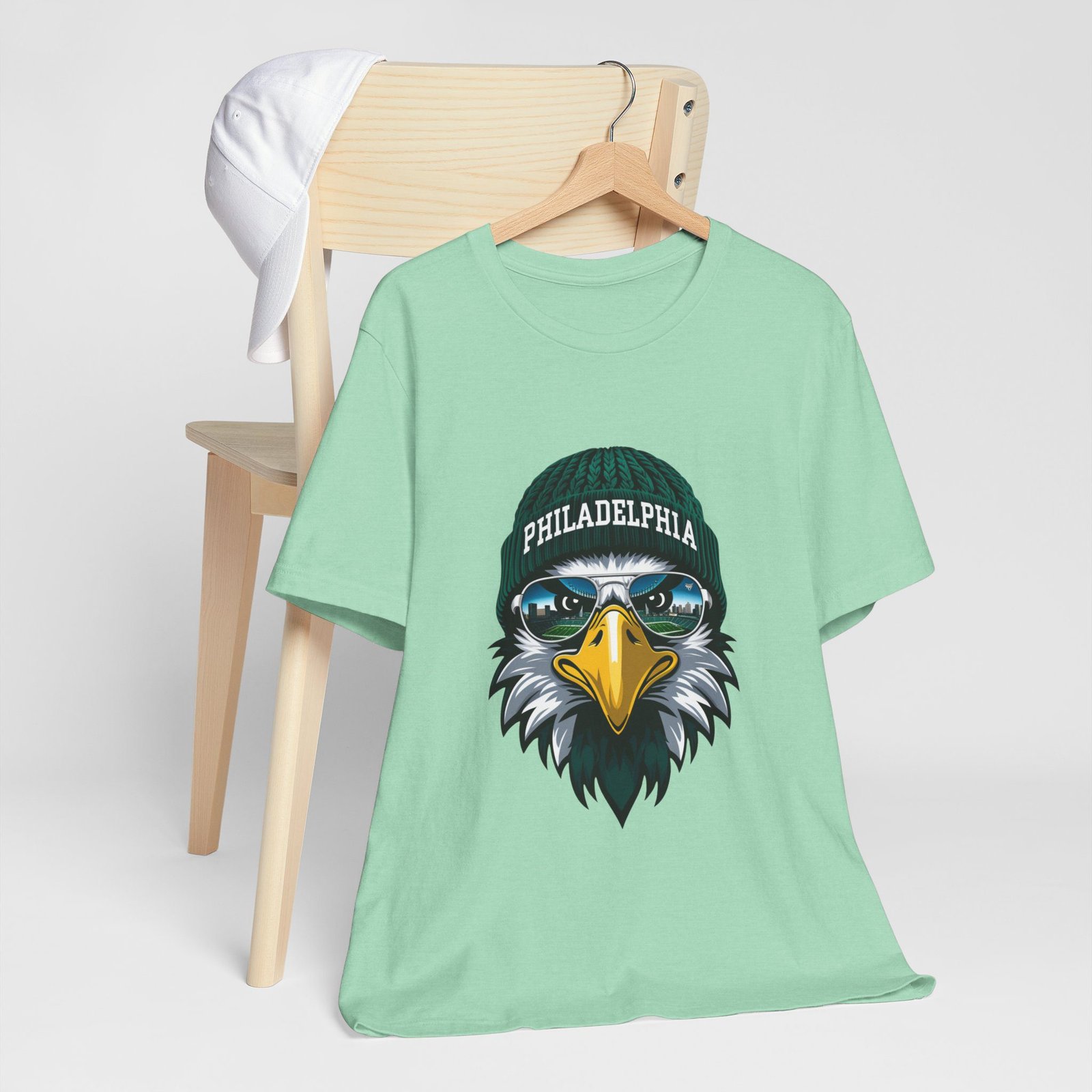 Philly Football T-Shirt | Cool Mascot with Glasses | Vintage Philly Fan Apparel | Retro Football Tee, philly goose , philadelphia eagles - Image 51