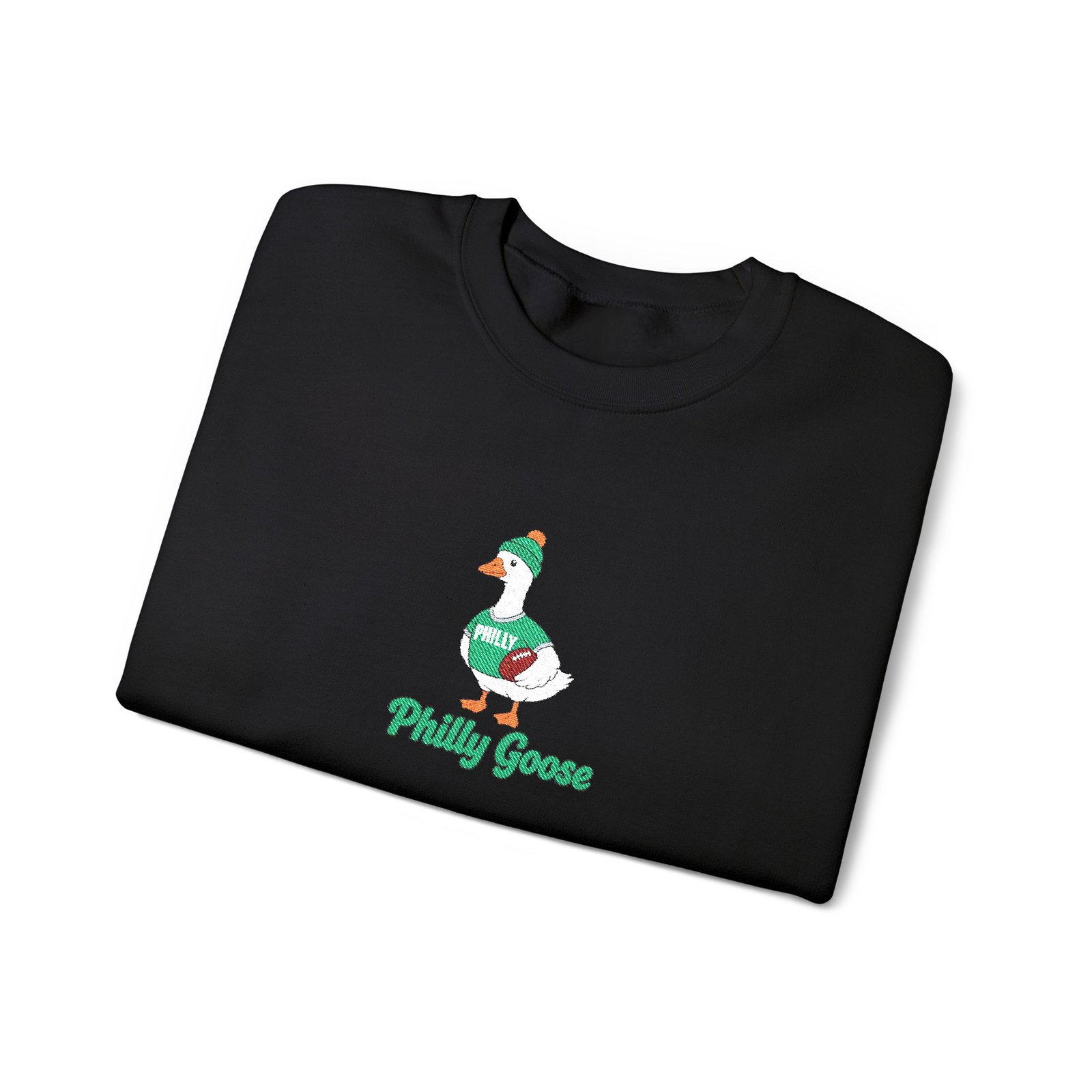 Philly Goose Embroidered Sweatshirt – Philadelphia Football Crewneck, Funny Goose Game Day Pullover, Cozy Green Philly Fan Gift for Men & Women - Image 23