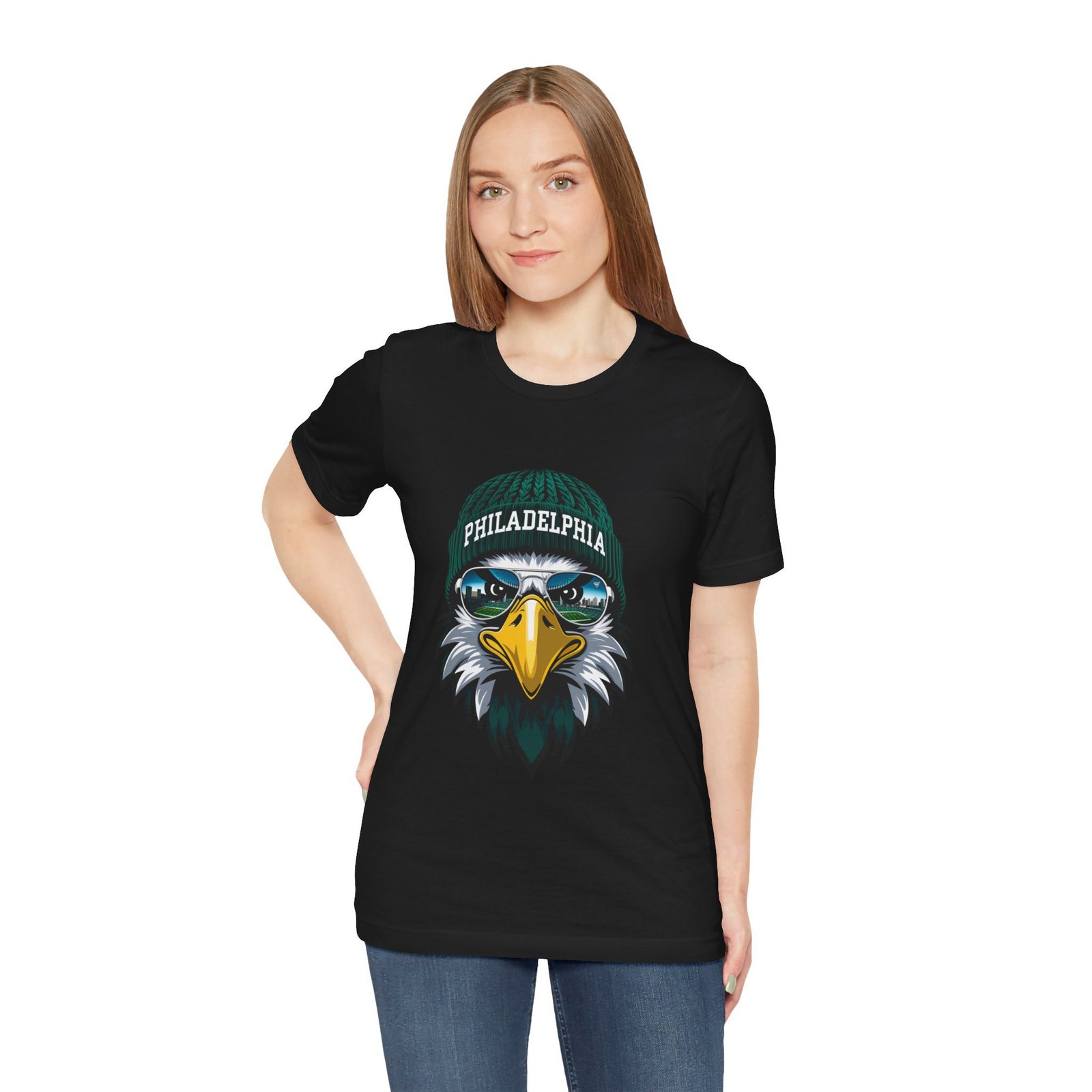 Philly Football T-Shirt | Cool Mascot with Glasses | Vintage Philly Fan Apparel | Retro Football Tee, philly goose , philadelphia eagles - Image 30