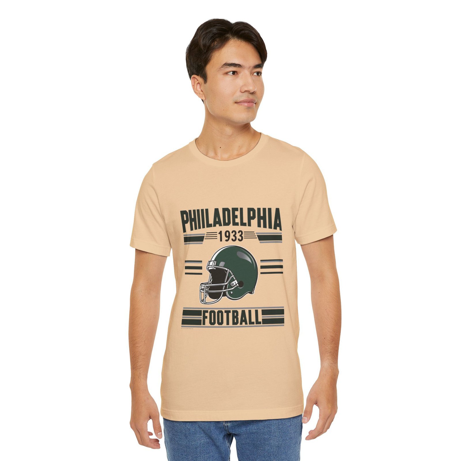 Philadelphia Football Retro T-Shirt | Eagles Game Day Gear | Philly Sports Apparel | Vintage Philadelphia Unisex Jersey Short Sleeve Tee - Image 35