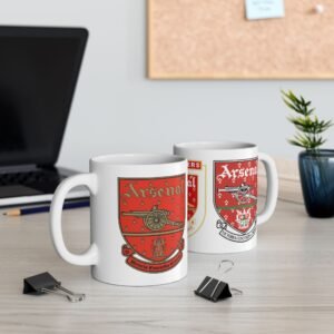 Vintage Arsenal Mug | Retro Arsenal FC Ceramic Cup | Gunners Fan Gift | Classic Football Mug Ceramic Mug, (11oz, 15oz)